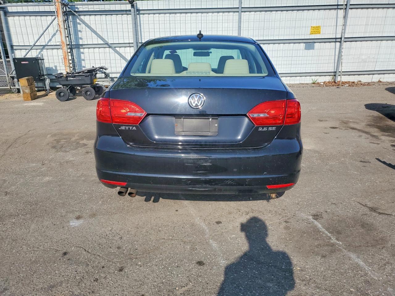 2012 Volkswagen Jetta Se Black vin: 3VWDX7AJ9CM473245