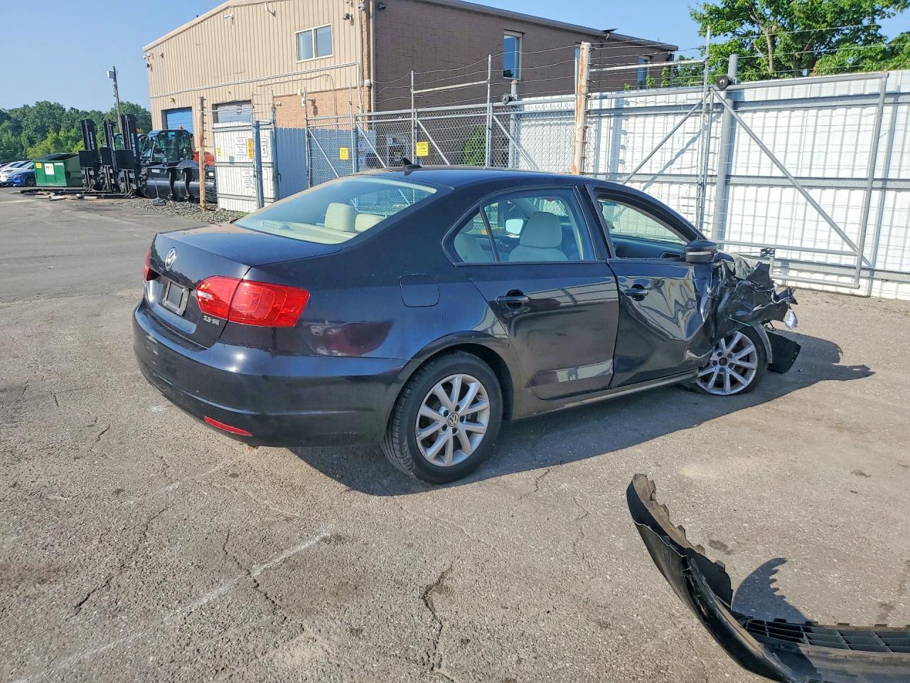 2012 Volkswagen Jetta Se Black vin: 3VWDX7AJ9CM473245
