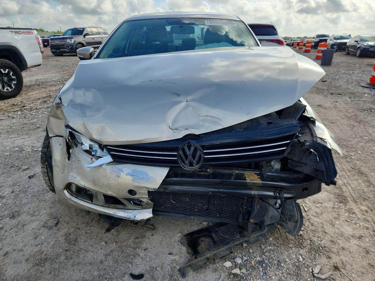 2013 Volkswagen Jetta Se Beige vin: 3VWDX7AJ9DM231430