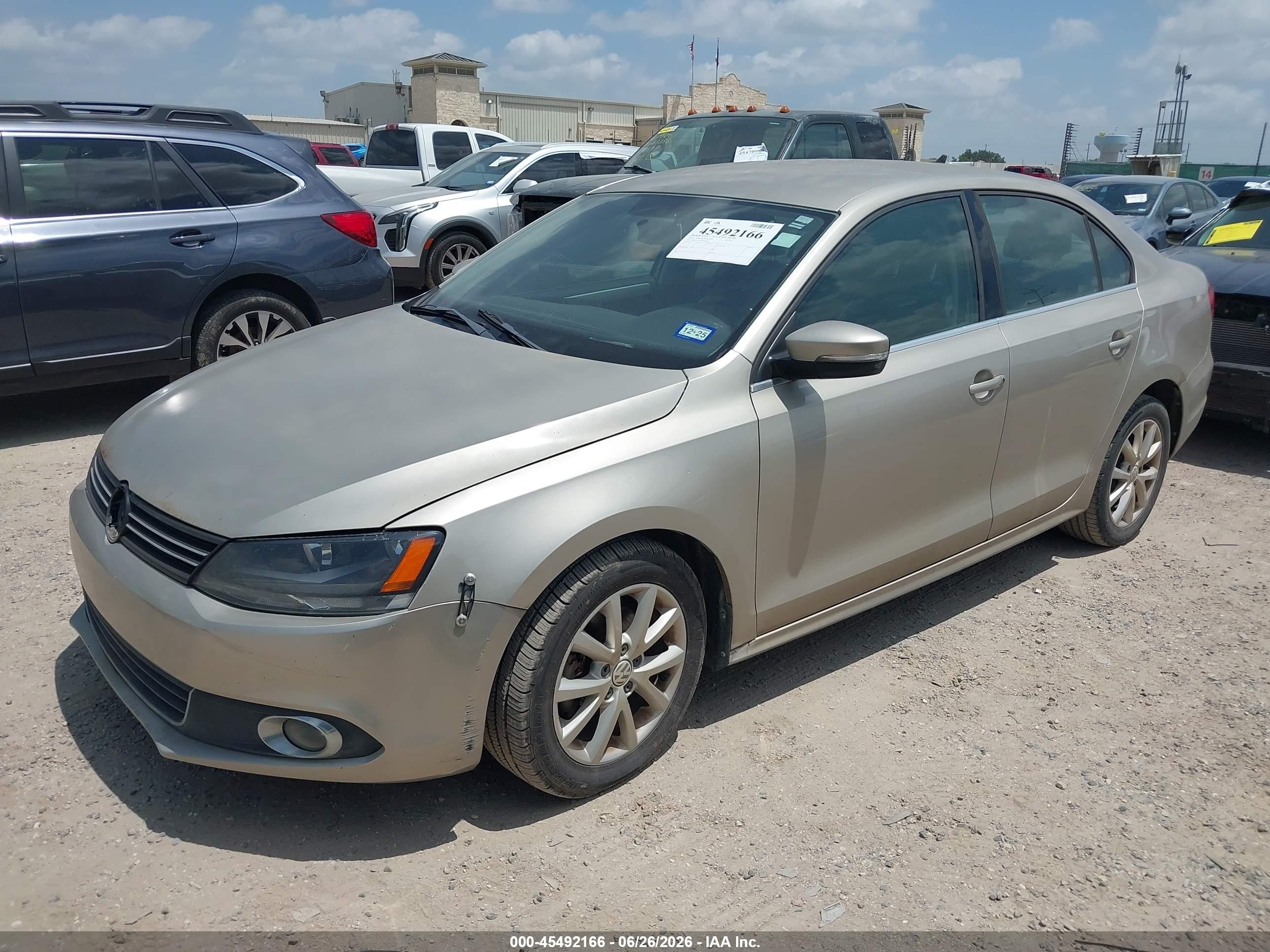 2013 Volkswagen Jetta 2.5l Se Gold vin: 3VWDX7AJ9DM265450
