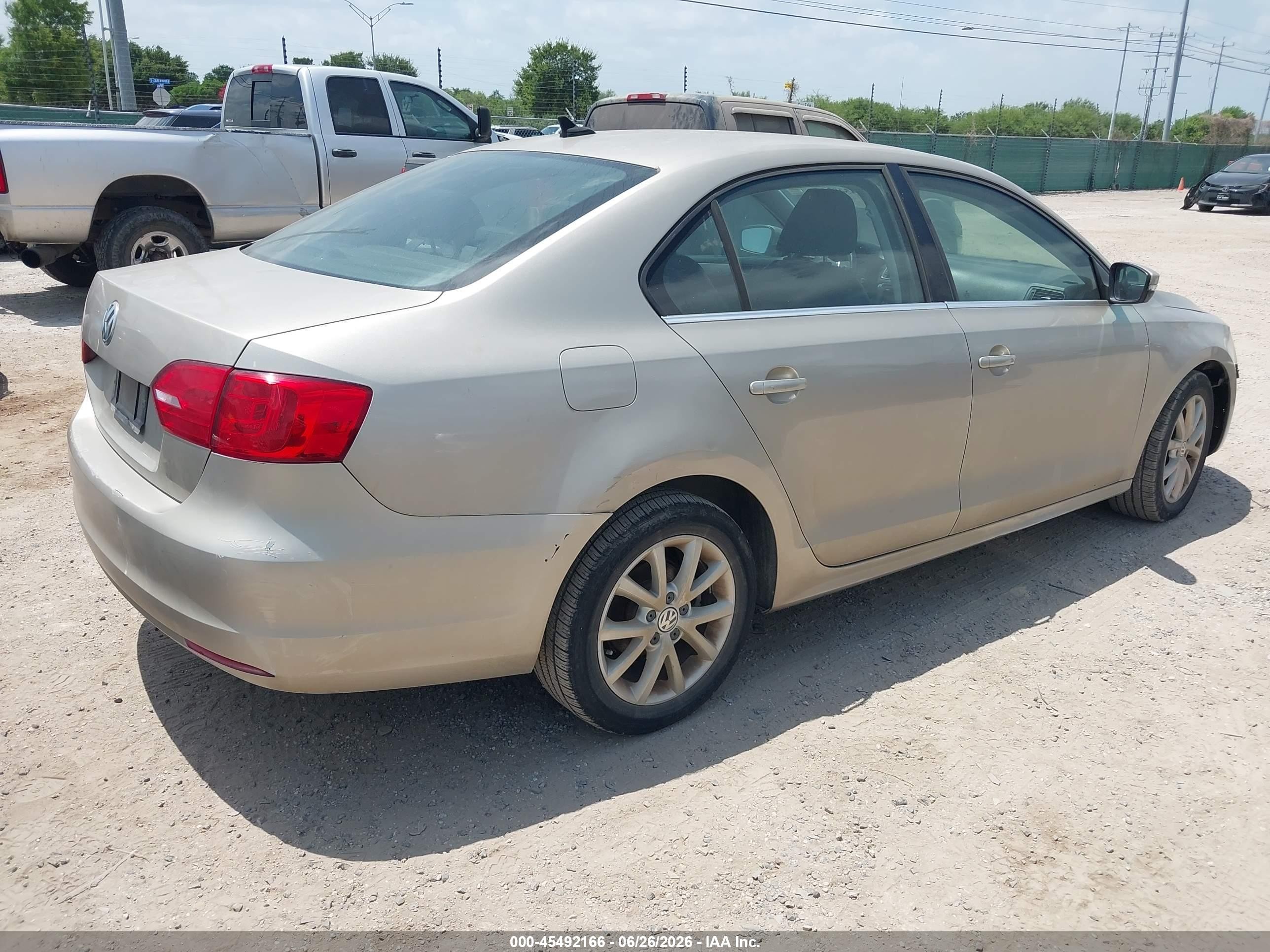 2013 Volkswagen Jetta 2.5l Se Gold vin: 3VWDX7AJ9DM265450