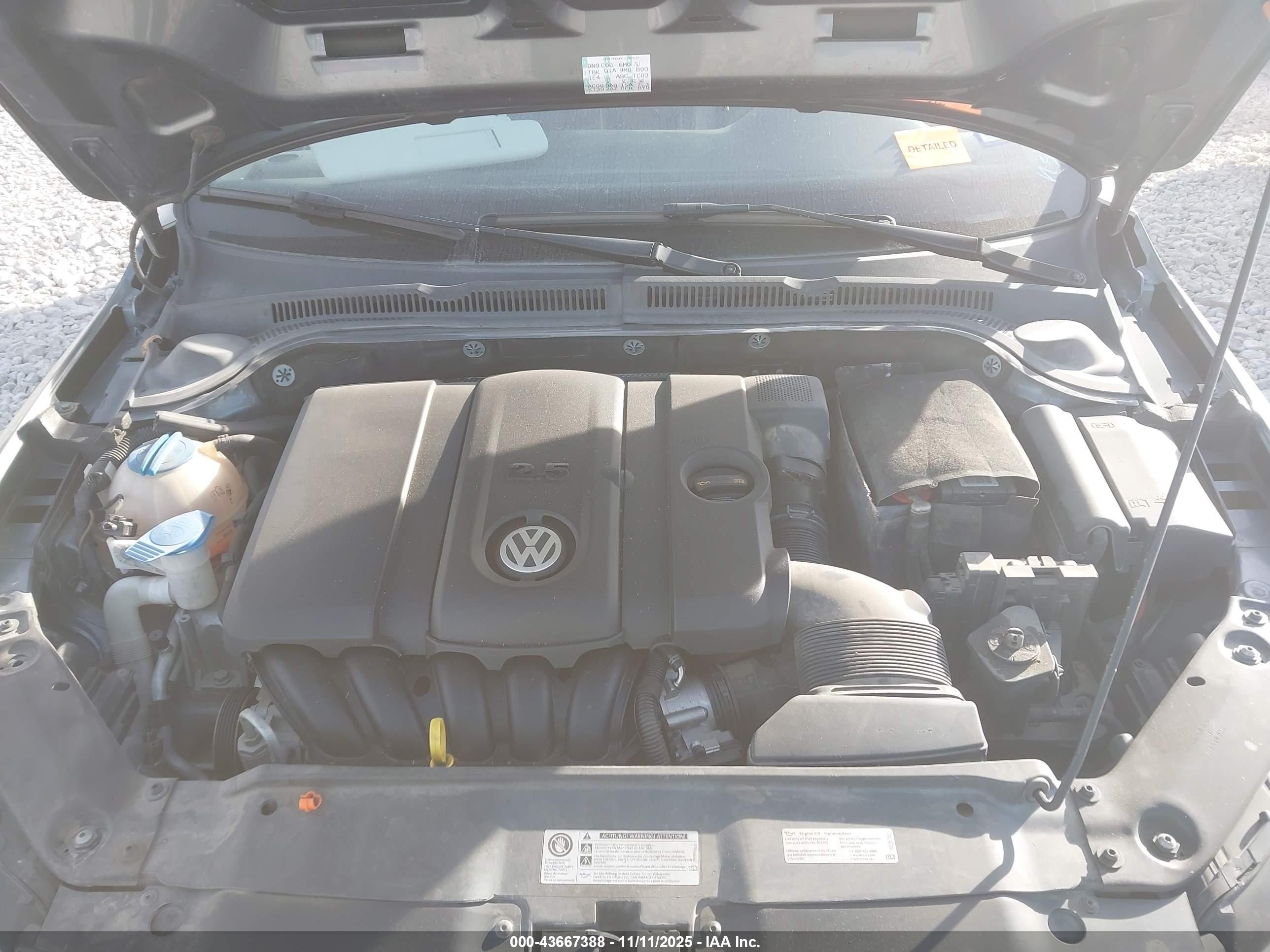2013 Volkswagen Jetta 2.5l Se Gray vin: 3VWDX7AJ9DM310824