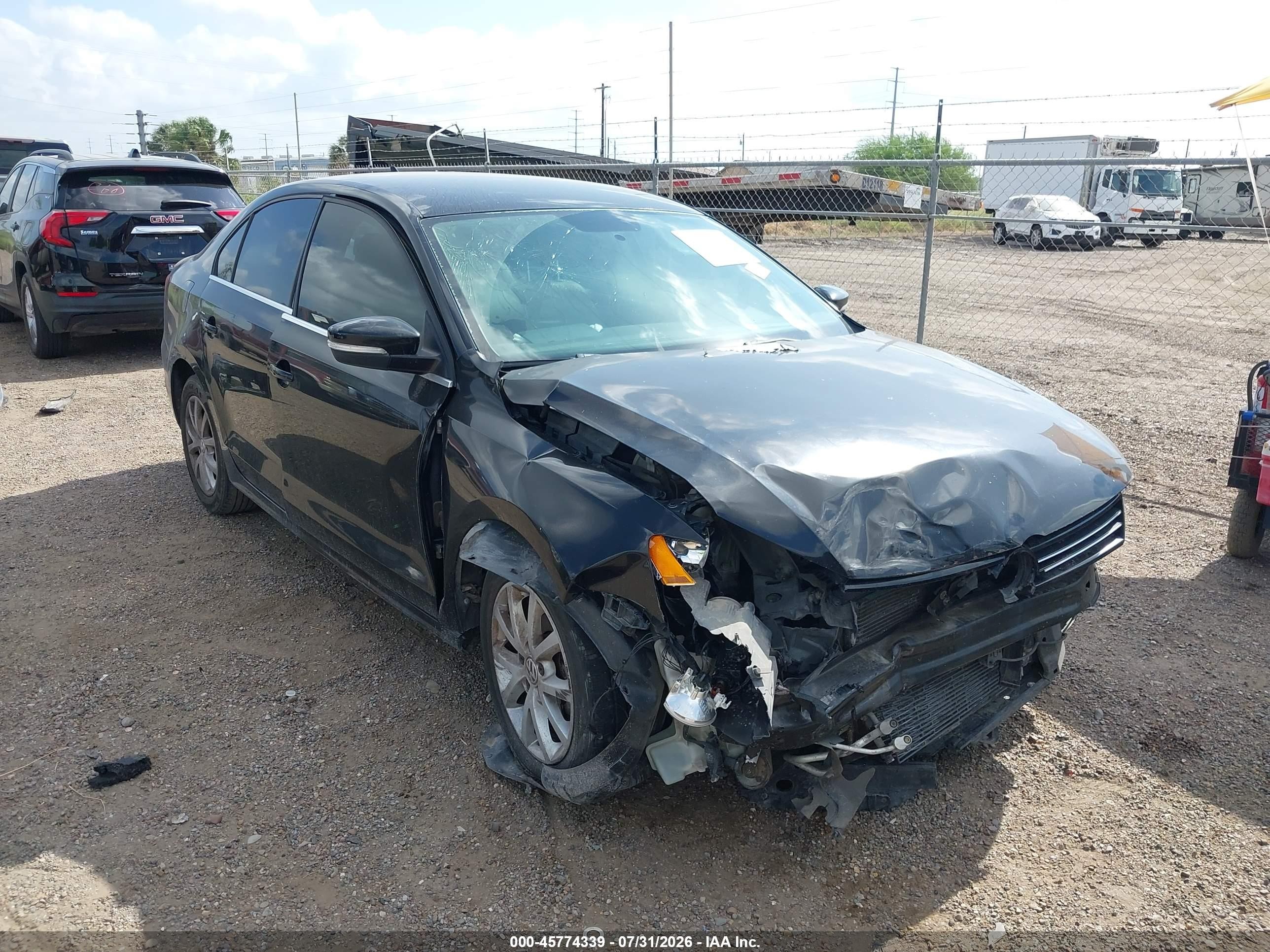 2013 Volkswagen Jetta 2.5l Se Black vin: 3VWDX7AJ9DM357173