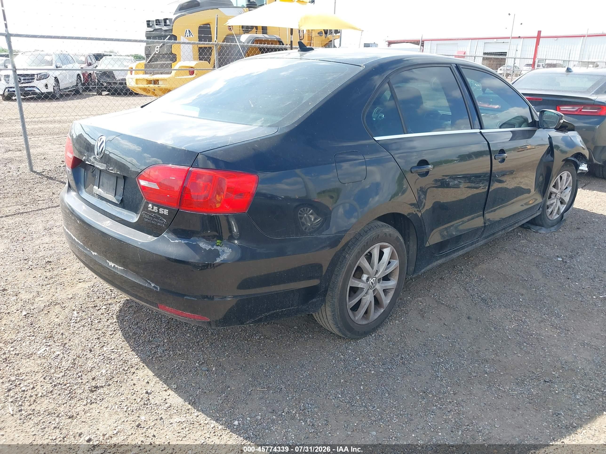 2013 Volkswagen Jetta 2.5l Se Black vin: 3VWDX7AJ9DM357173