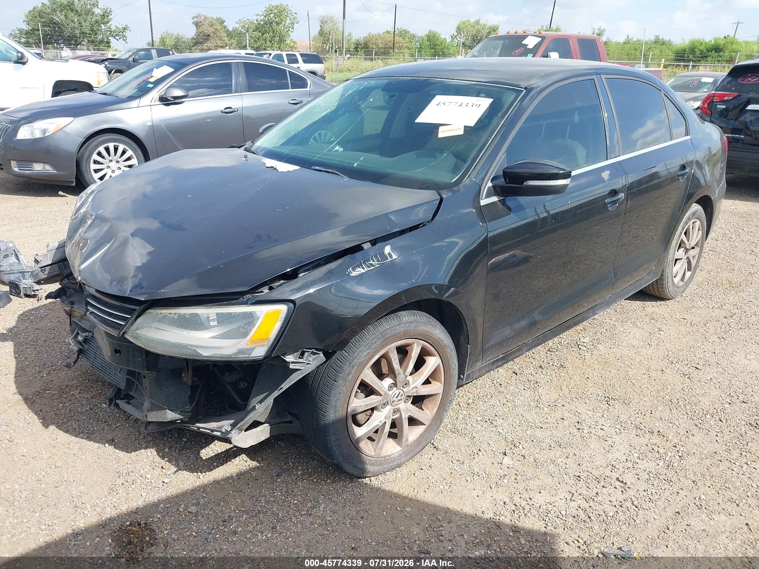 2013 Volkswagen Jetta 2.5l Se Black vin: 3VWDX7AJ9DM357173