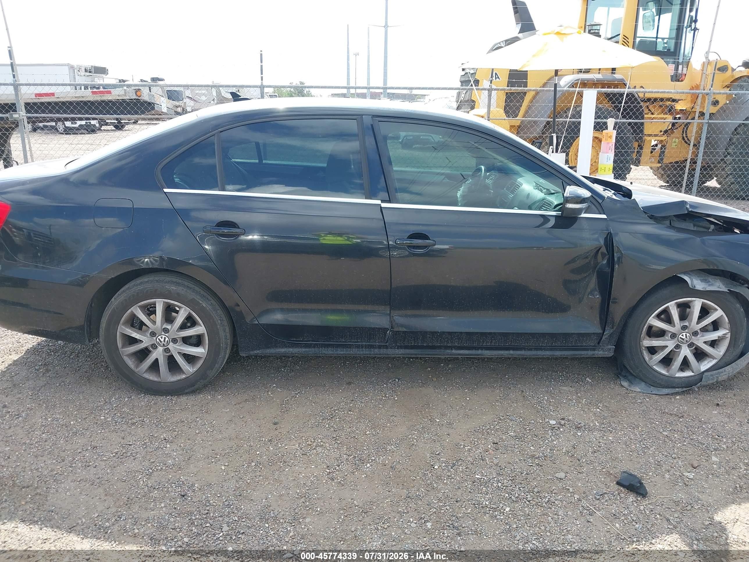 2013 Volkswagen Jetta 2.5l Se Black vin: 3VWDX7AJ9DM357173