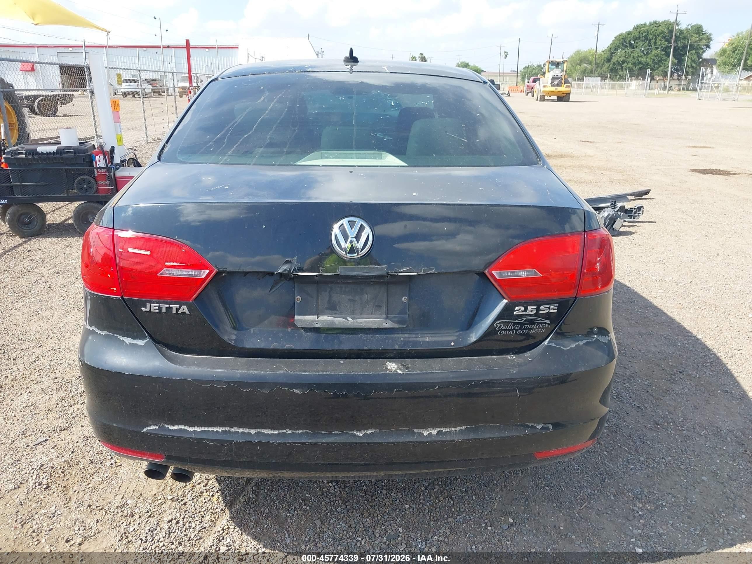 2013 Volkswagen Jetta 2.5l Se Black vin: 3VWDX7AJ9DM357173
