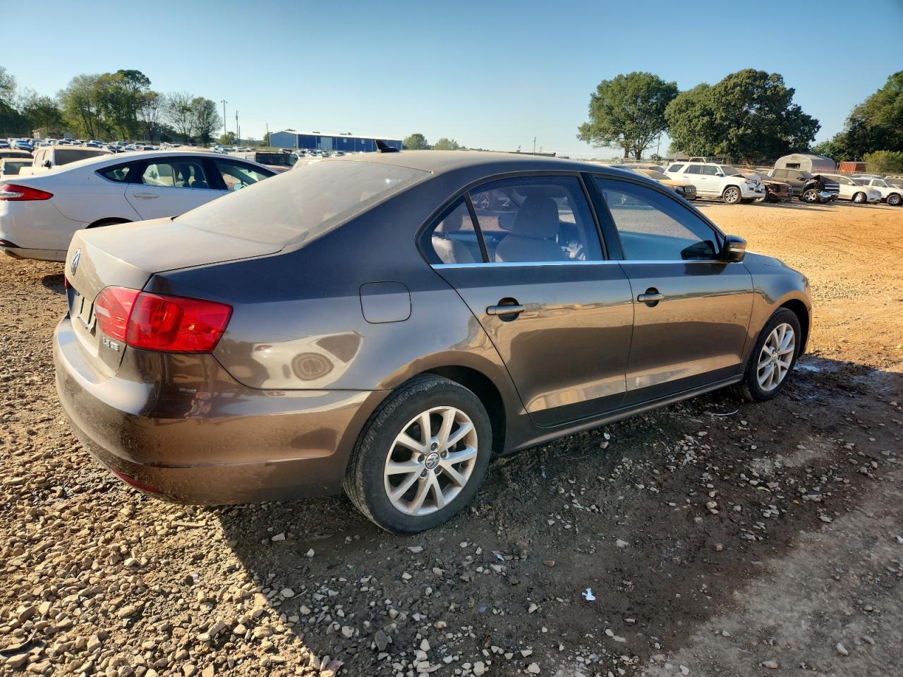 2013 Volkswagen Jetta Se Brown vin: 3VWDX7AJ9DM425777