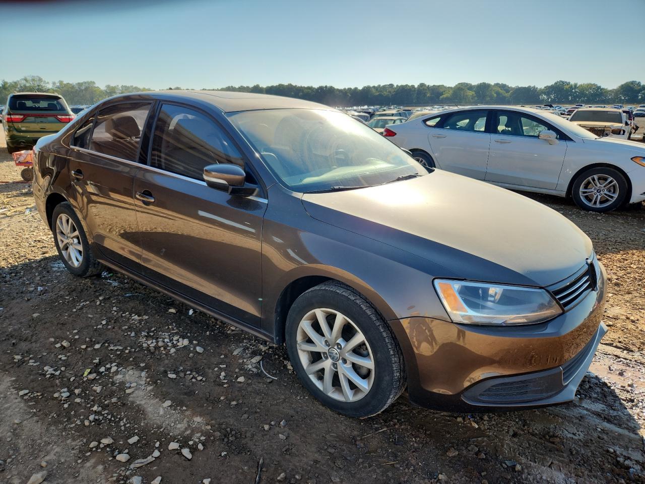 2013 Volkswagen Jetta Se Brown vin: 3VWDX7AJ9DM425777