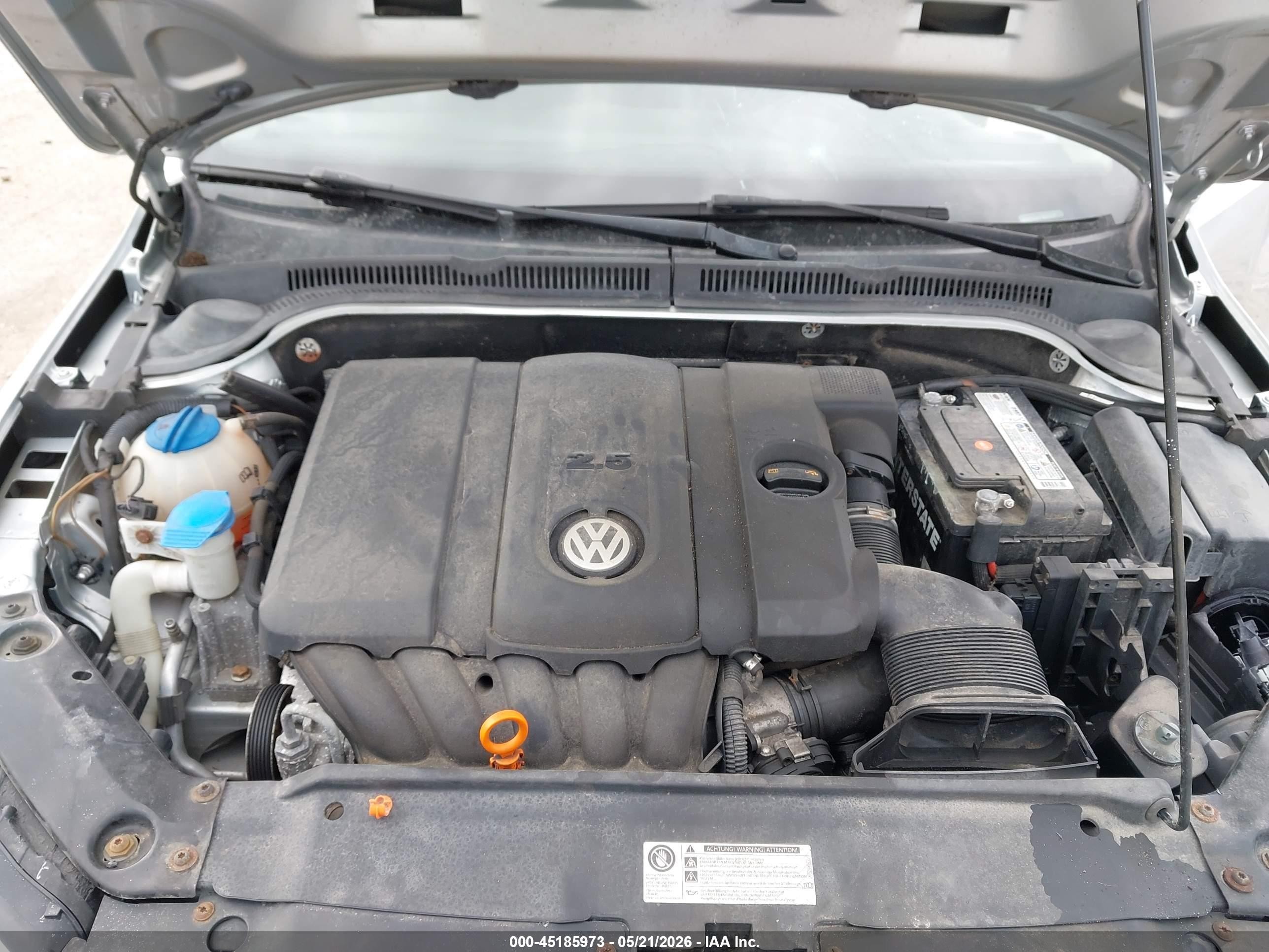 2011 Volkswagen Jetta 2.5l Se Silver vin: 3VWDX7AJXBM303541