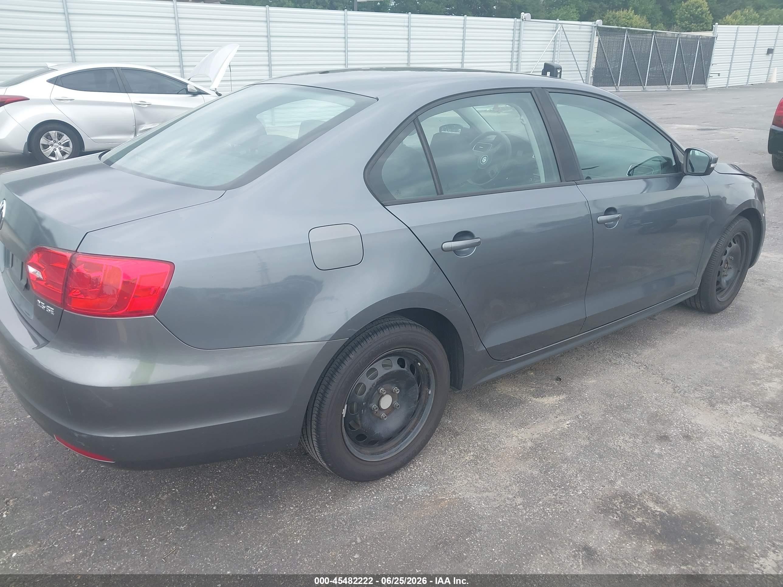 2011 Volkswagen Jetta 2.5l Se Gray vin: 3VWDX7AJXBM346180