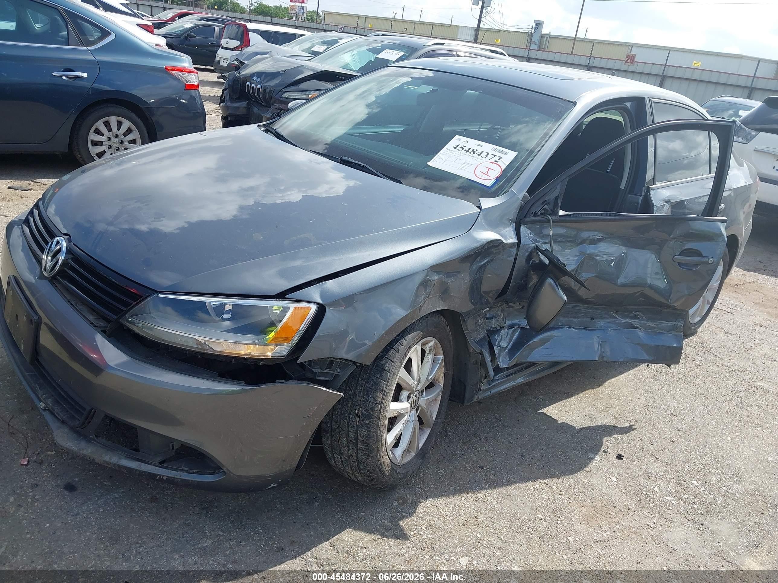 2011 Volkswagen Jetta 2.5l Se Gray vin: 3VWDX7AJXBM352481