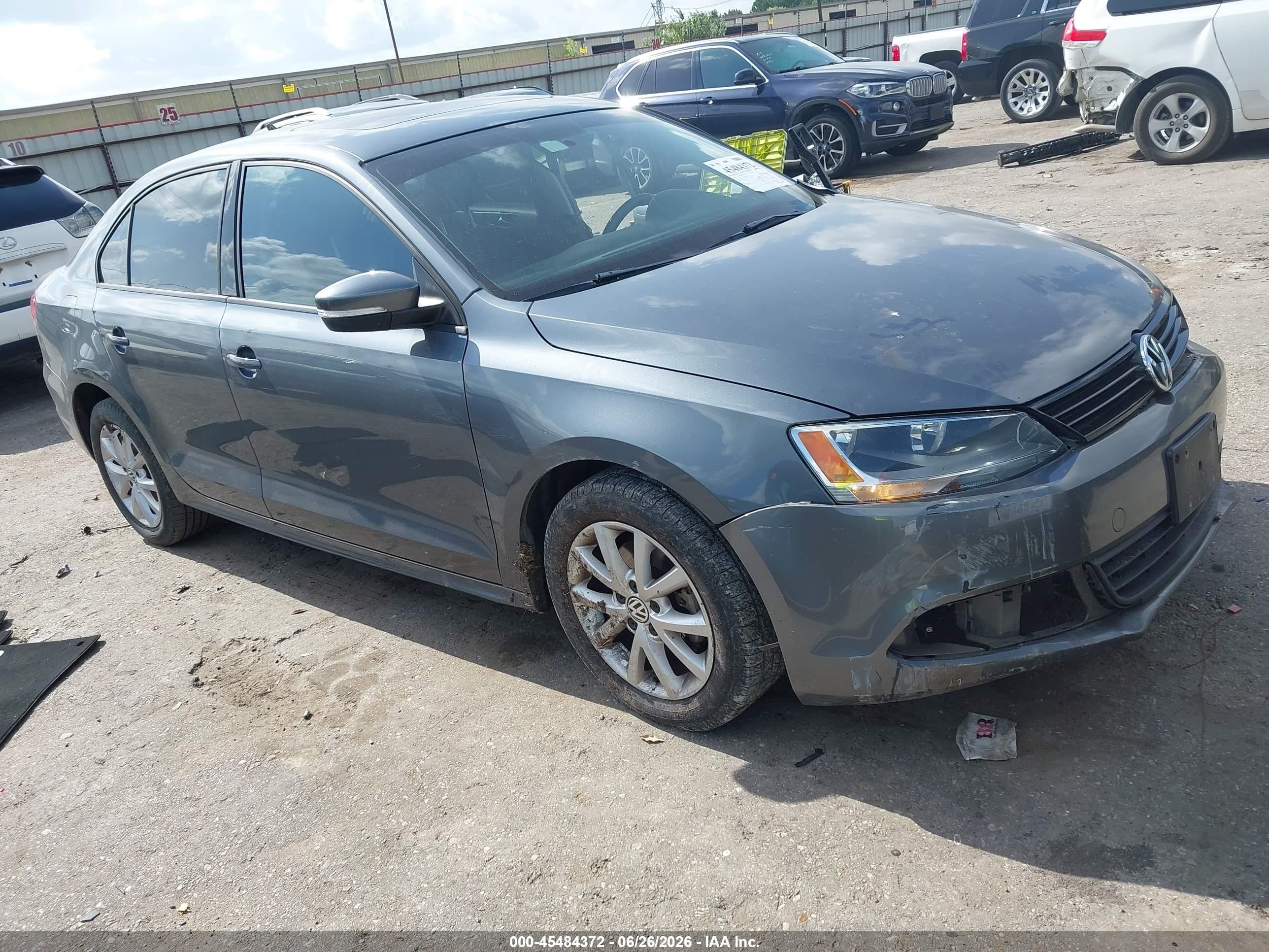 2011 Volkswagen Jetta 2.5l Se Gray vin: 3VWDX7AJXBM352481