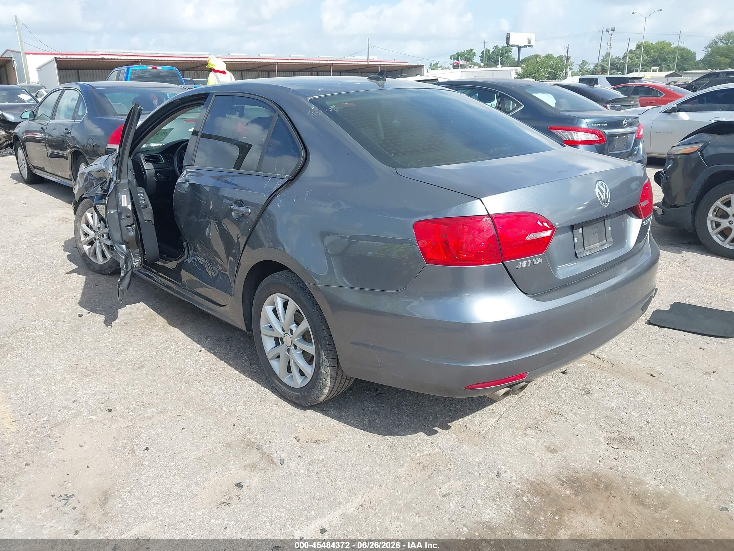 2011 Volkswagen Jetta 2.5l Se Gray vin: 3VWDX7AJXBM352481