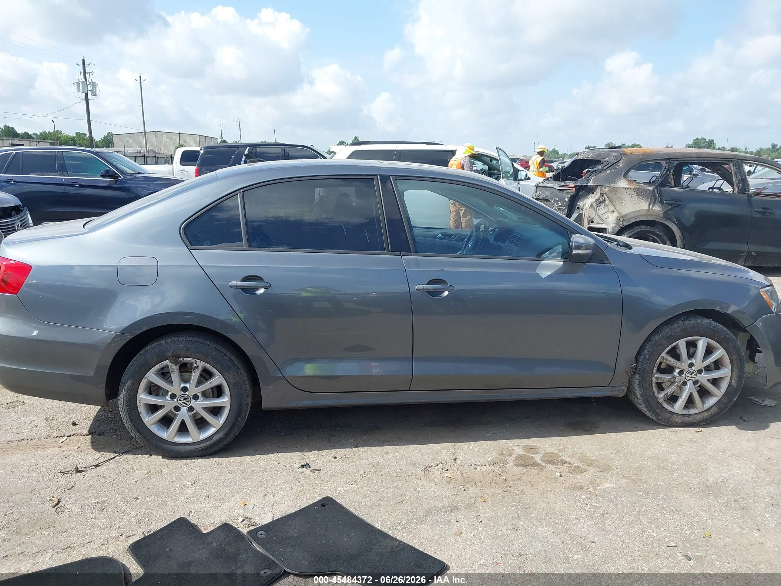 2011 Volkswagen Jetta 2.5l Se Gray vin: 3VWDX7AJXBM352481