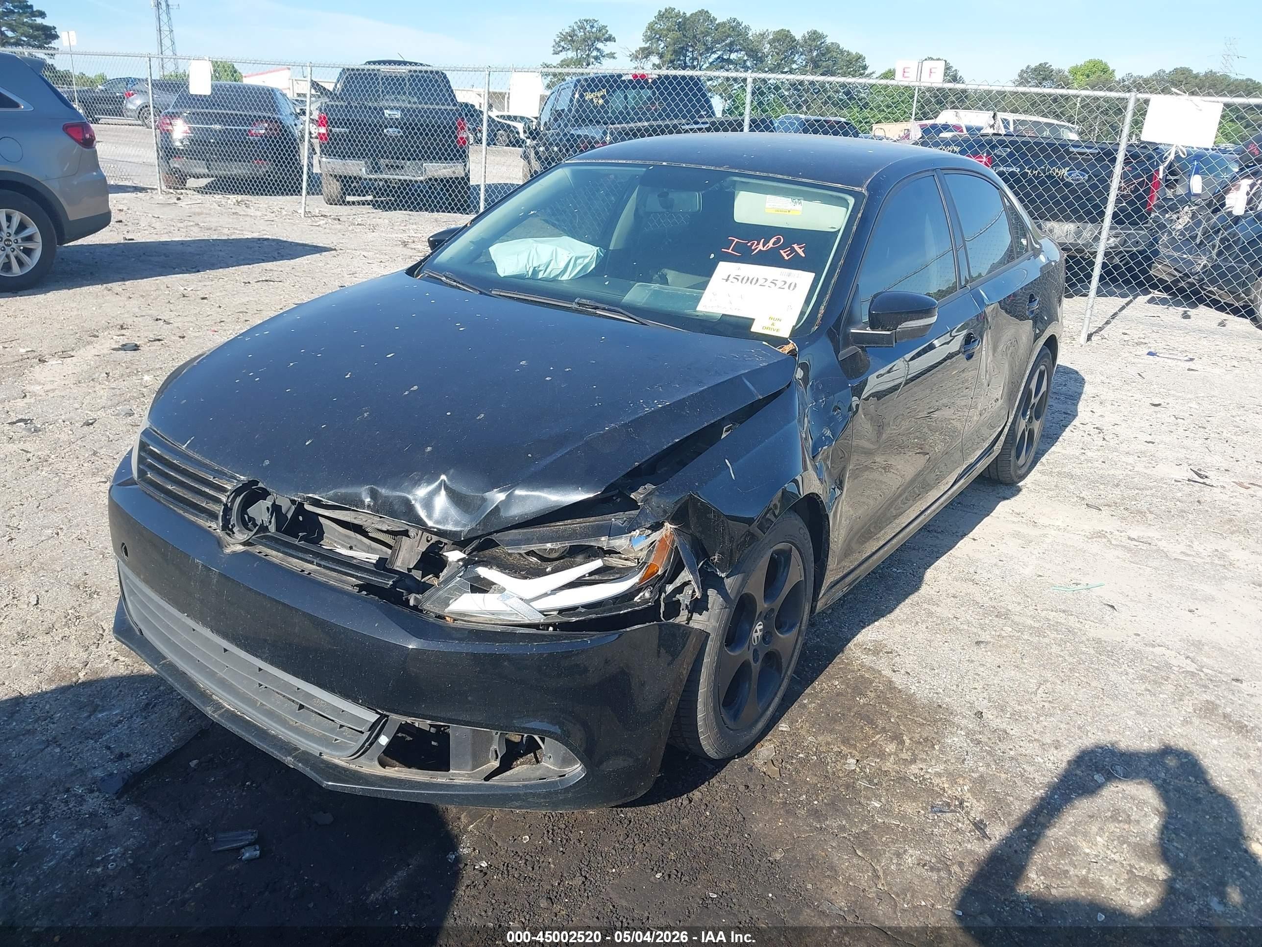 2011 Volkswagen Jetta 2.5l Se Black vin: 3VWDX7AJXBM353145