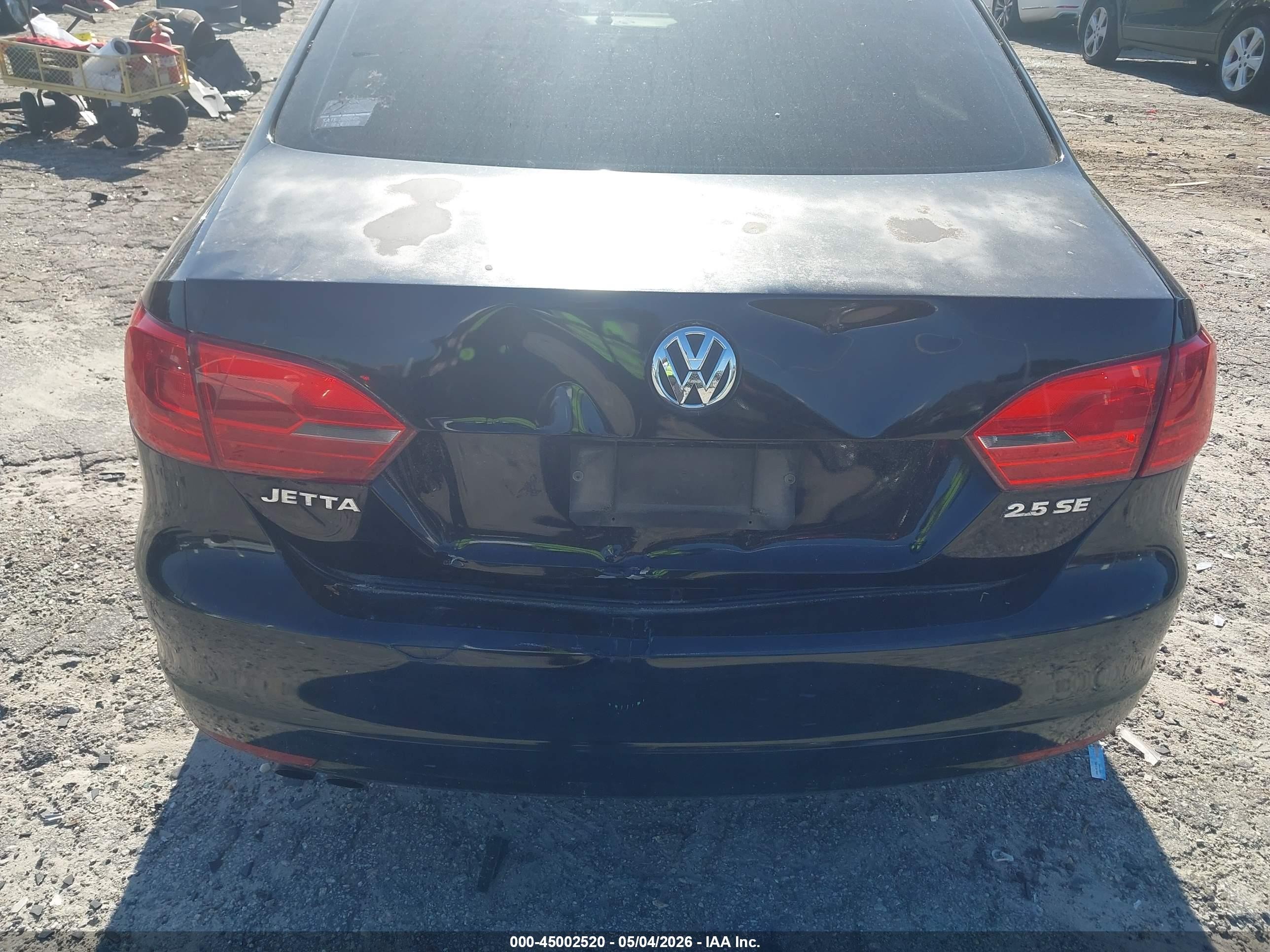 2011 Volkswagen Jetta 2.5l Se Black vin: 3VWDX7AJXBM353145