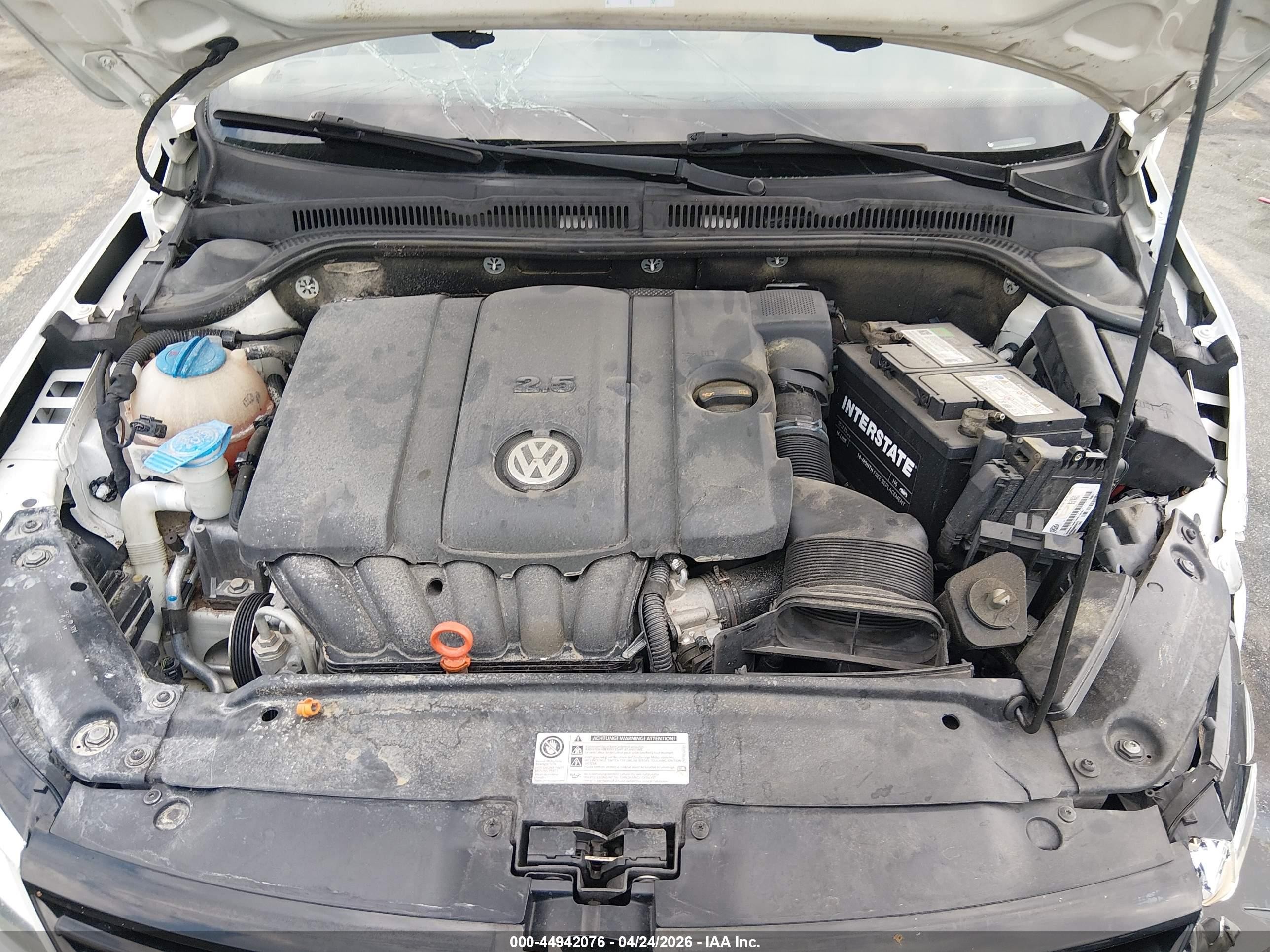 2012 Volkswagen Jetta 2.5l Se White vin: 3VWDX7AJXCM303086