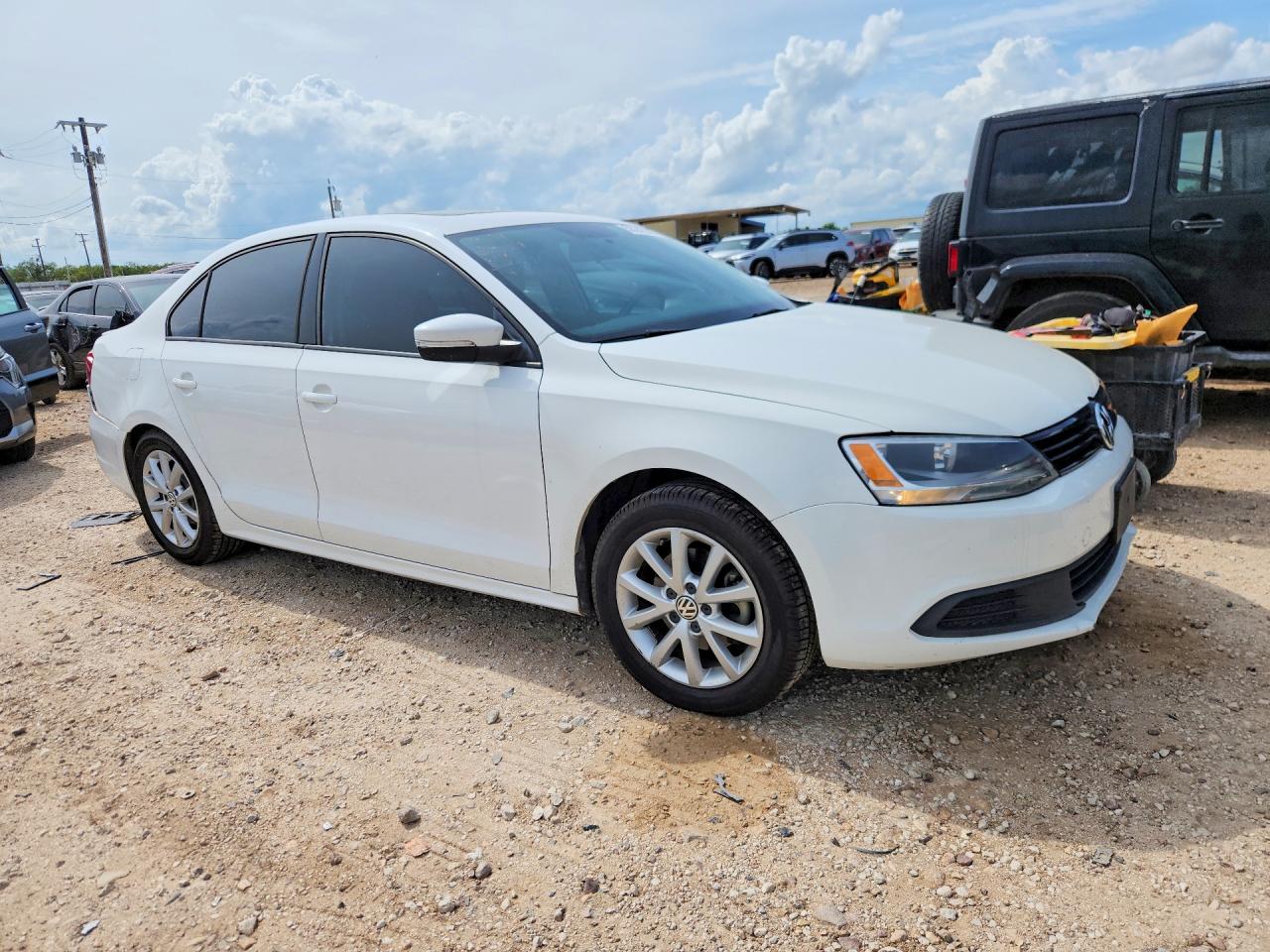 2012 Volkswagen Jetta Se Белый vin: 3VWDX7AJXCM324181