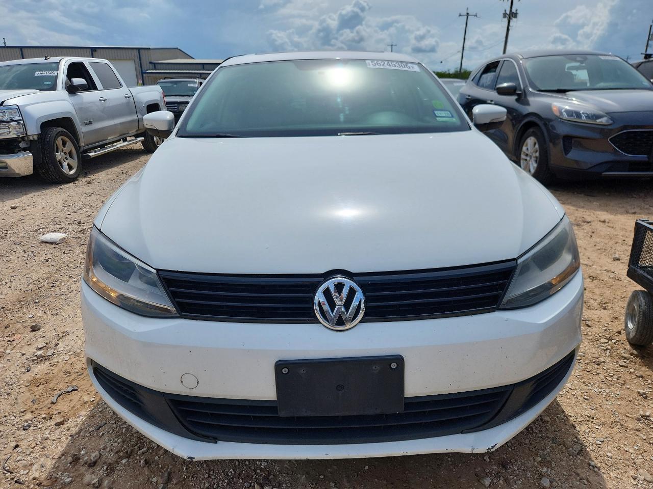 2012 Volkswagen Jetta Se Белый vin: 3VWDX7AJXCM324181