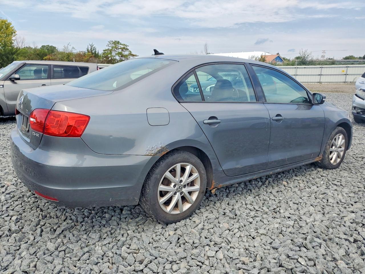 2012 Volkswagen Jetta Se Gray vin: 3VWDX7AJXCM386566