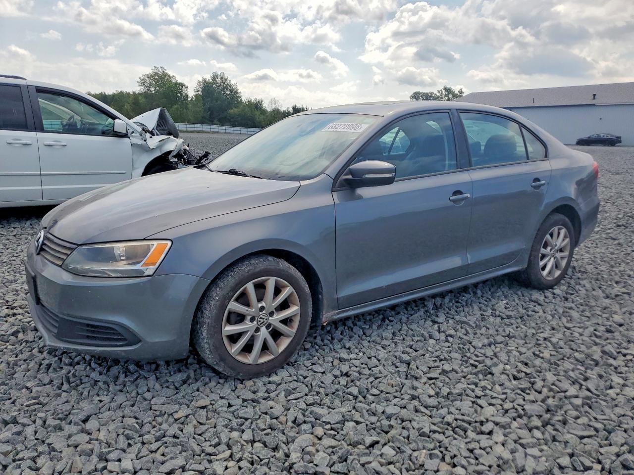 2012 Volkswagen Jetta Se Gray vin: 3VWDX7AJXCM386566