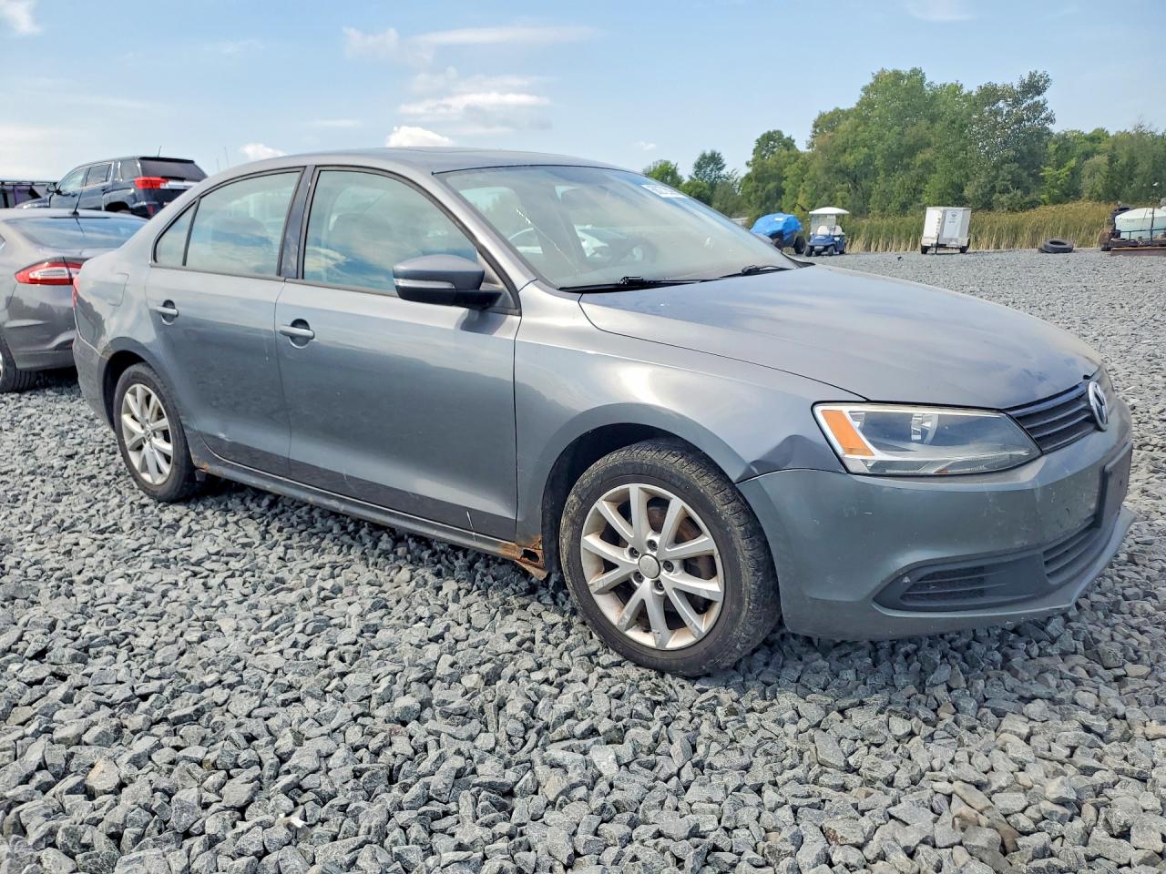 2012 Volkswagen Jetta Se Gray vin: 3VWDX7AJXCM386566