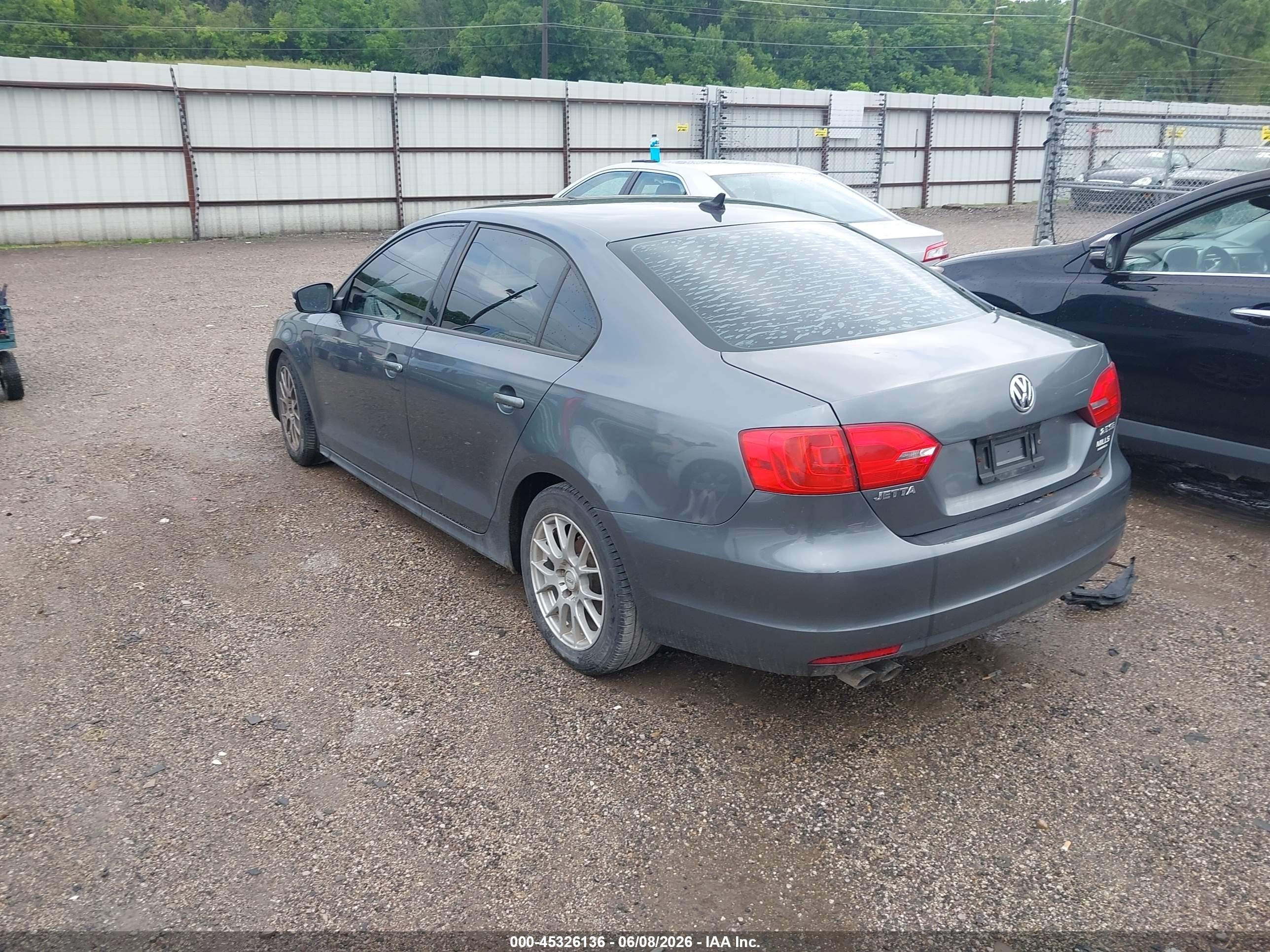 2012 Volkswagen Jetta 2.5l Se Gray vin: 3VWDX7AJXCM468863