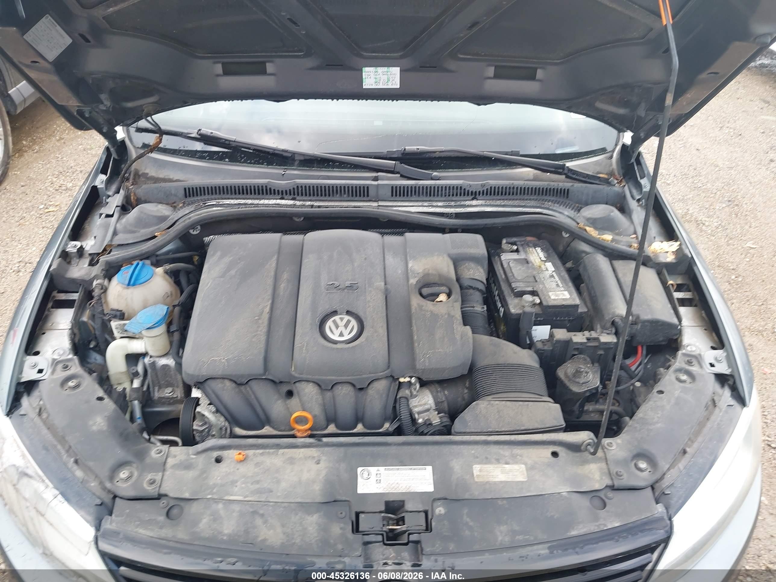 2012 Volkswagen Jetta 2.5l Se Gray vin: 3VWDX7AJXCM468863