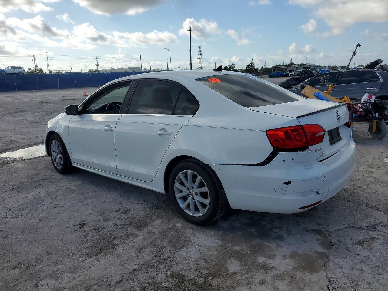 2013 Volkswagen Jetta Se White vin: 3VWDX7AJXDM310332