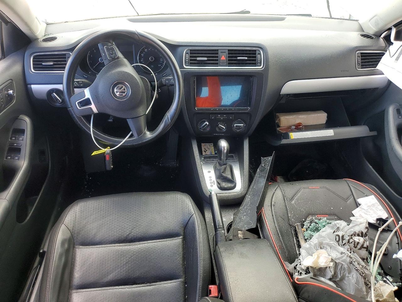2013 Volkswagen Jetta Se White vin: 3VWDX7AJXDM310332