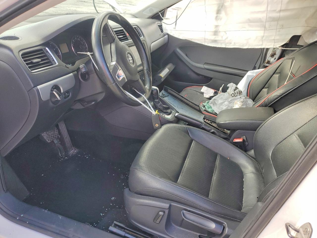 2013 Volkswagen Jetta Se White vin: 3VWDX7AJXDM310332