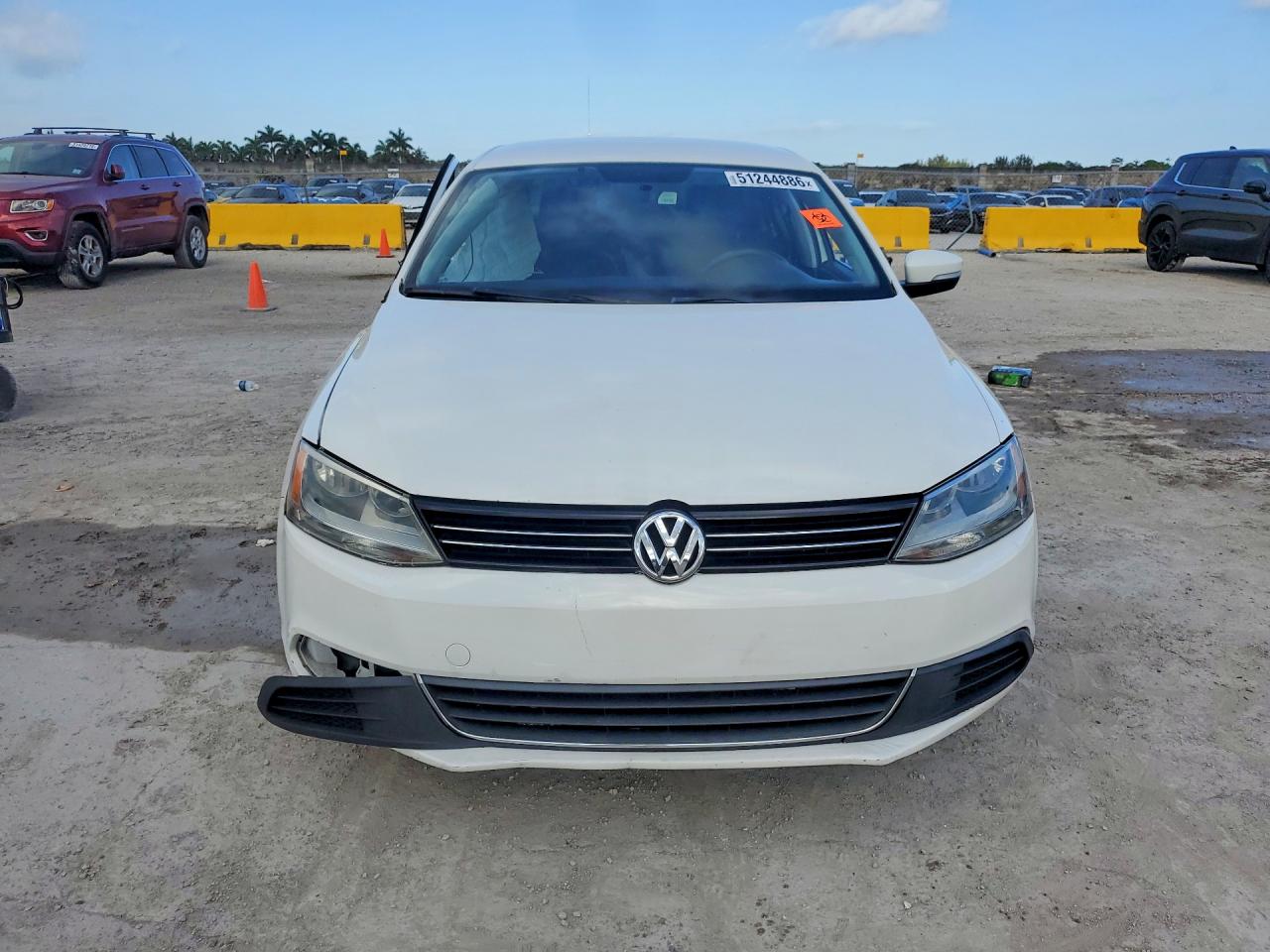 2013 Volkswagen Jetta Se White vin: 3VWDX7AJXDM310332