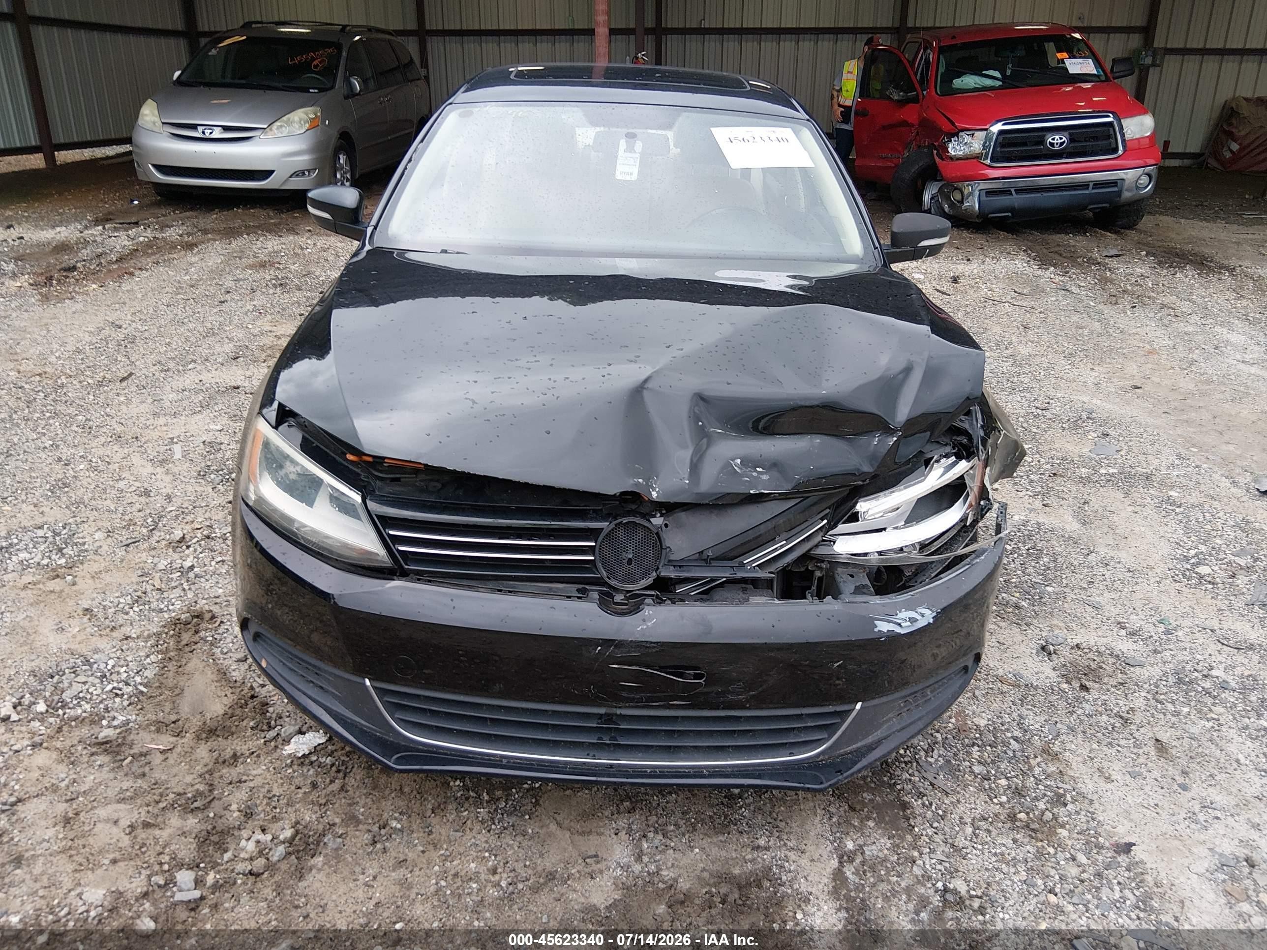 2013 Volkswagen Jetta 2.5l Se Black vin: 3VWDX7AJXDM378937