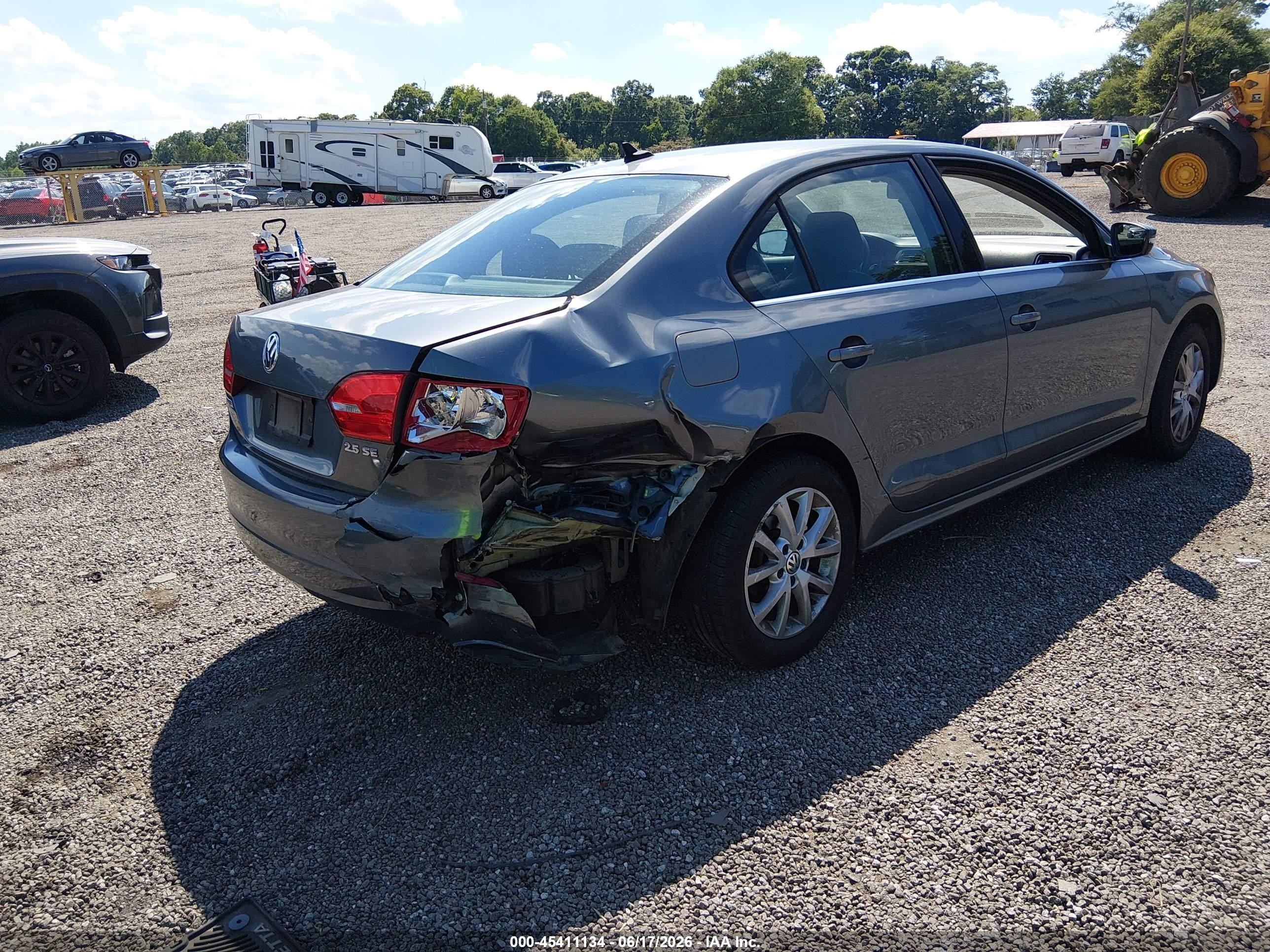 2013 Volkswagen Jetta 2.5l Se Gray vin: 3VWDX7AJXDM378999