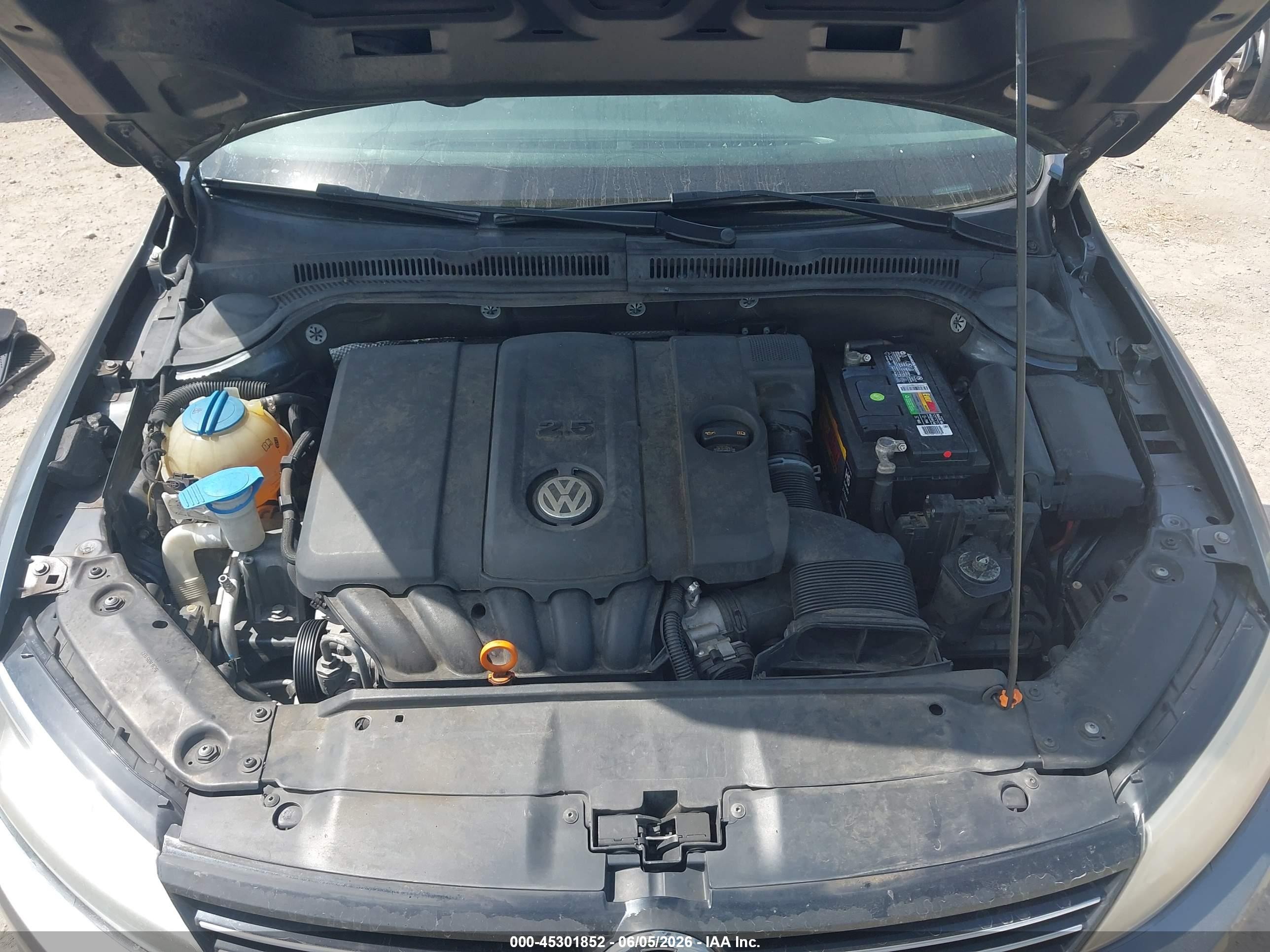 2013 Volkswagen Jetta 2.5l Se Gray vin: 3VWDX7AJXDM388058