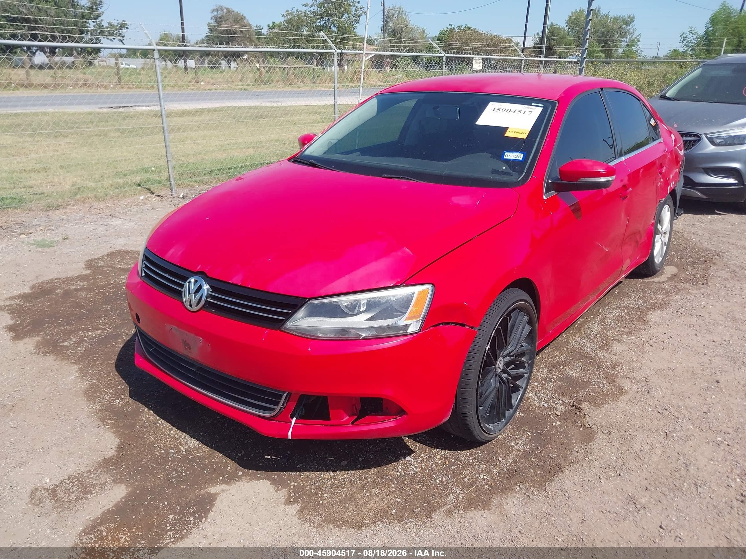 2013 Volkswagen Jetta 2.5l Se Red vin: 3VWDX7AJXDM389579