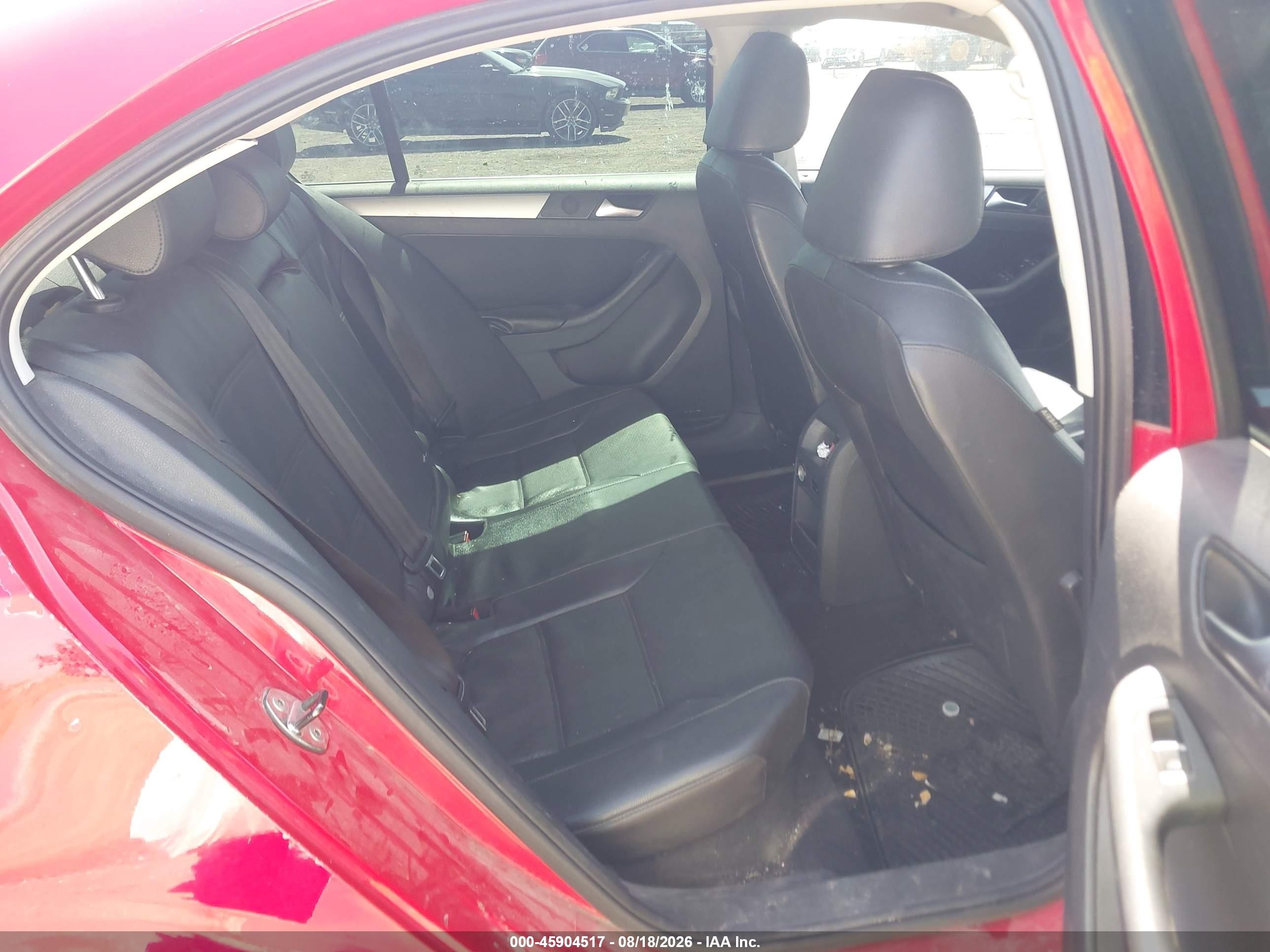 2013 Volkswagen Jetta 2.5l Se Red vin: 3VWDX7AJXDM389579