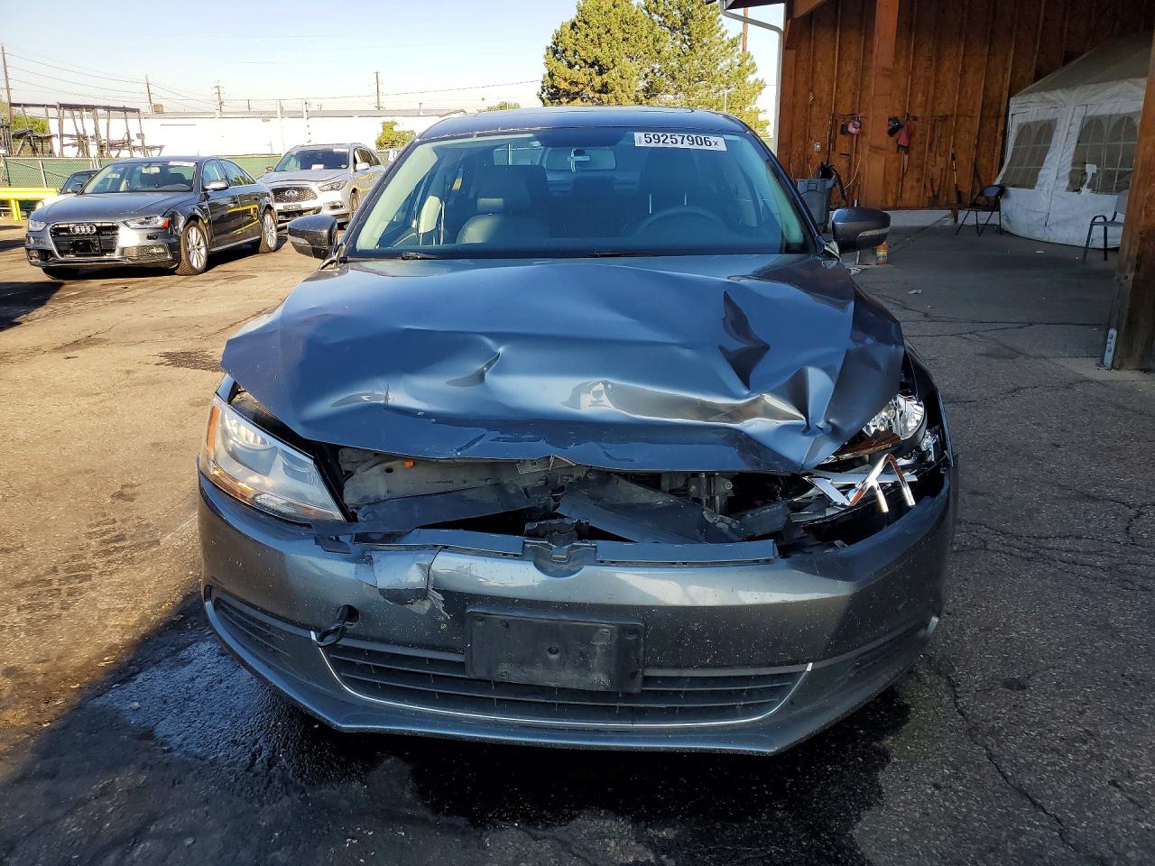 2013 Volkswagen Jetta Se Gray vin: 3VWDX7AJXDM403173