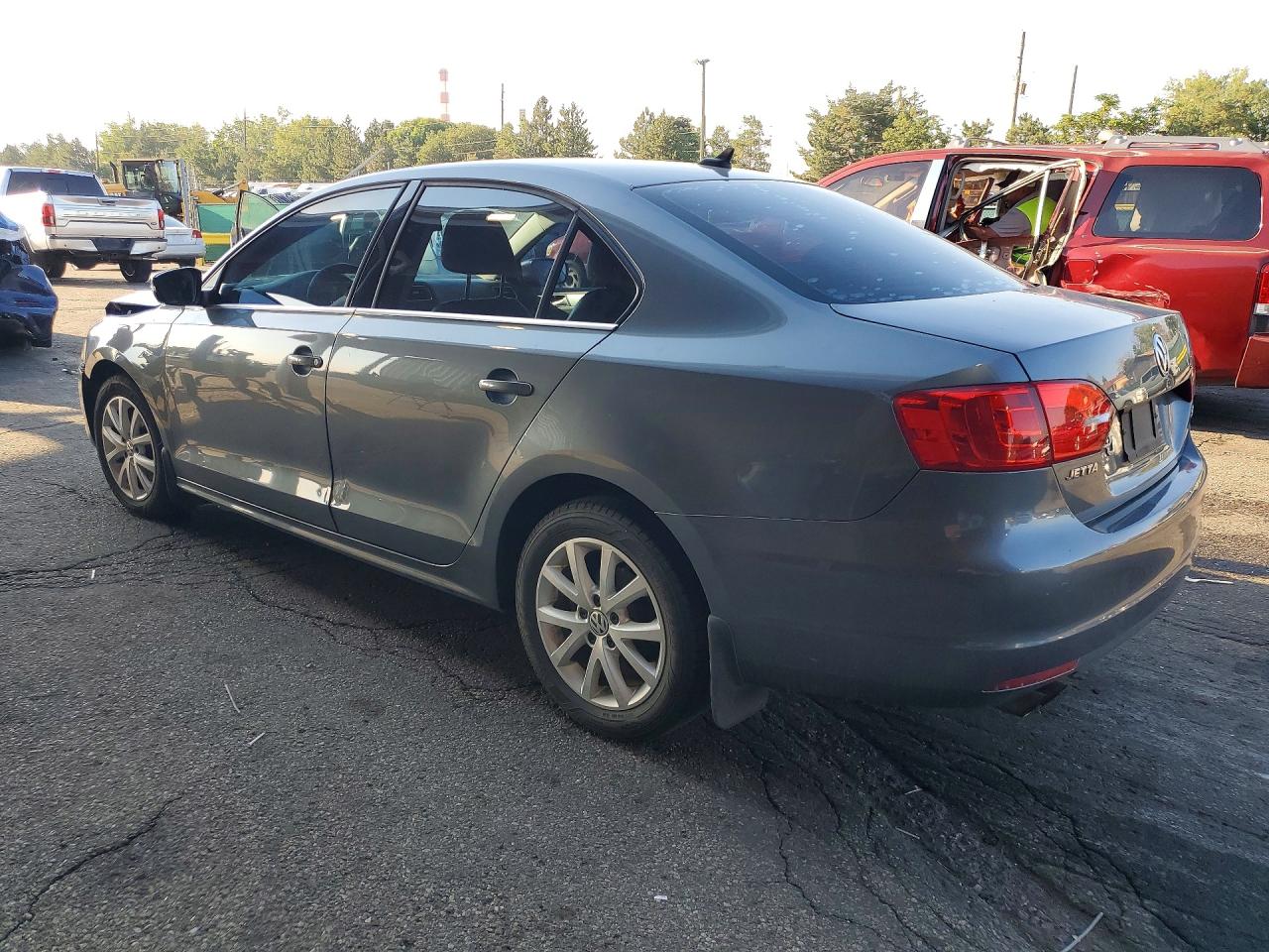 2013 Volkswagen Jetta Se Gray vin: 3VWDX7AJXDM403173