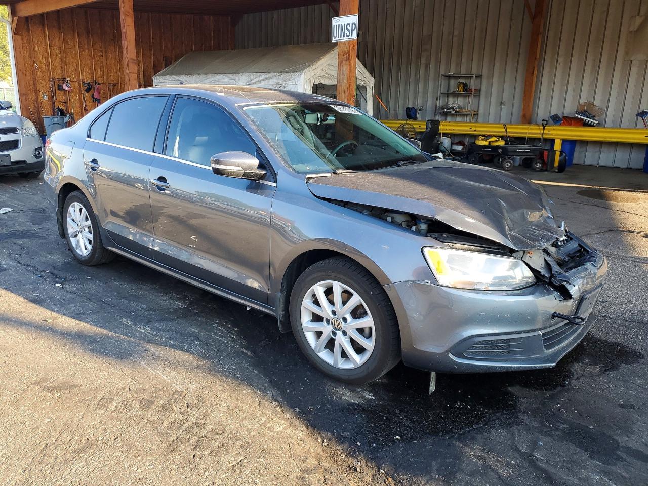 2013 Volkswagen Jetta Se Gray vin: 3VWDX7AJXDM403173