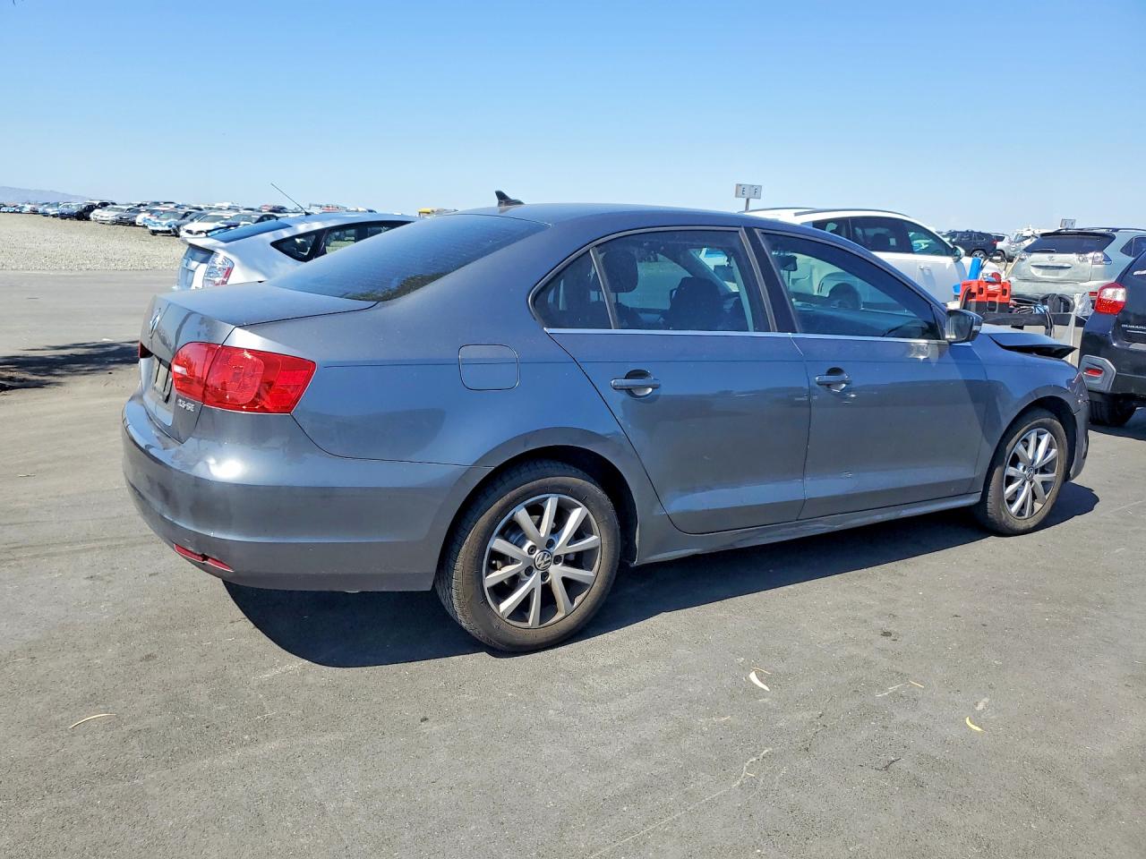 2013 Volkswagen Jetta Se Gray vin: 3VWDX7AJXDM411094