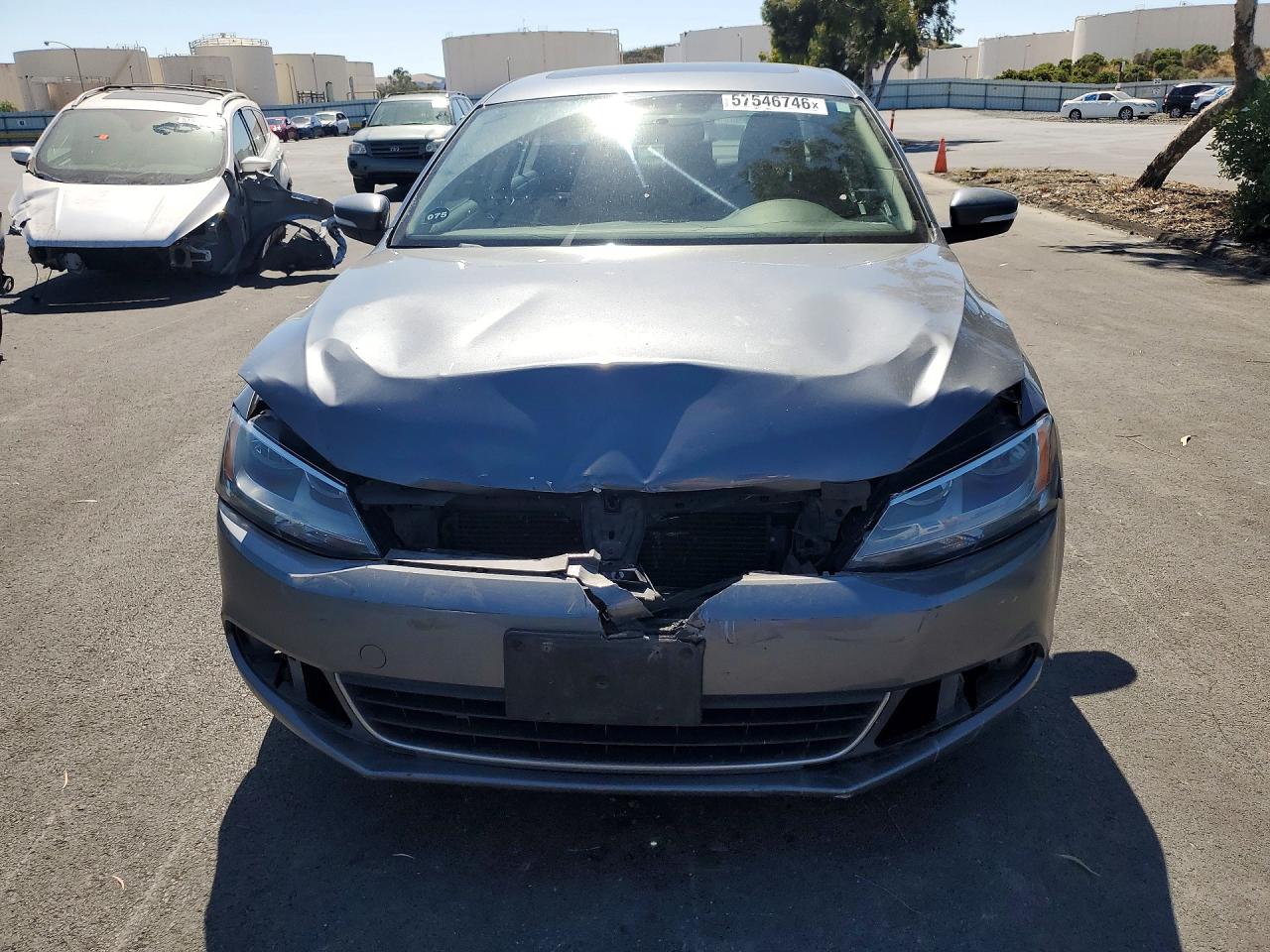 2013 Volkswagen Jetta Se Gray vin: 3VWDX7AJXDM411094