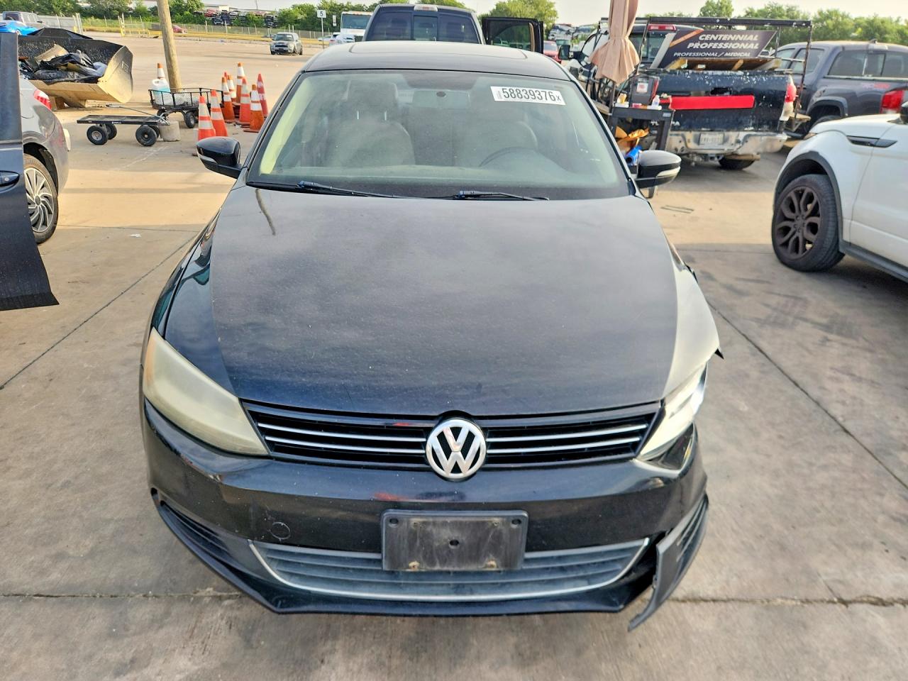 2013 Volkswagen Jetta Se Black vin: 3VWDX7AJXDM436304