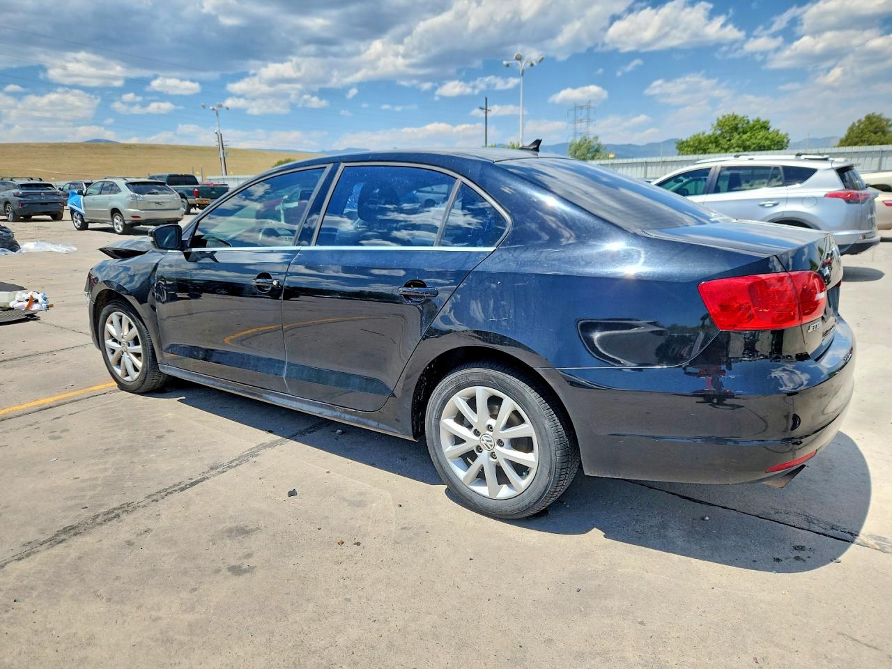 2013 Volkswagen Jetta Se Black vin: 3VWDX7AJXDM436559
