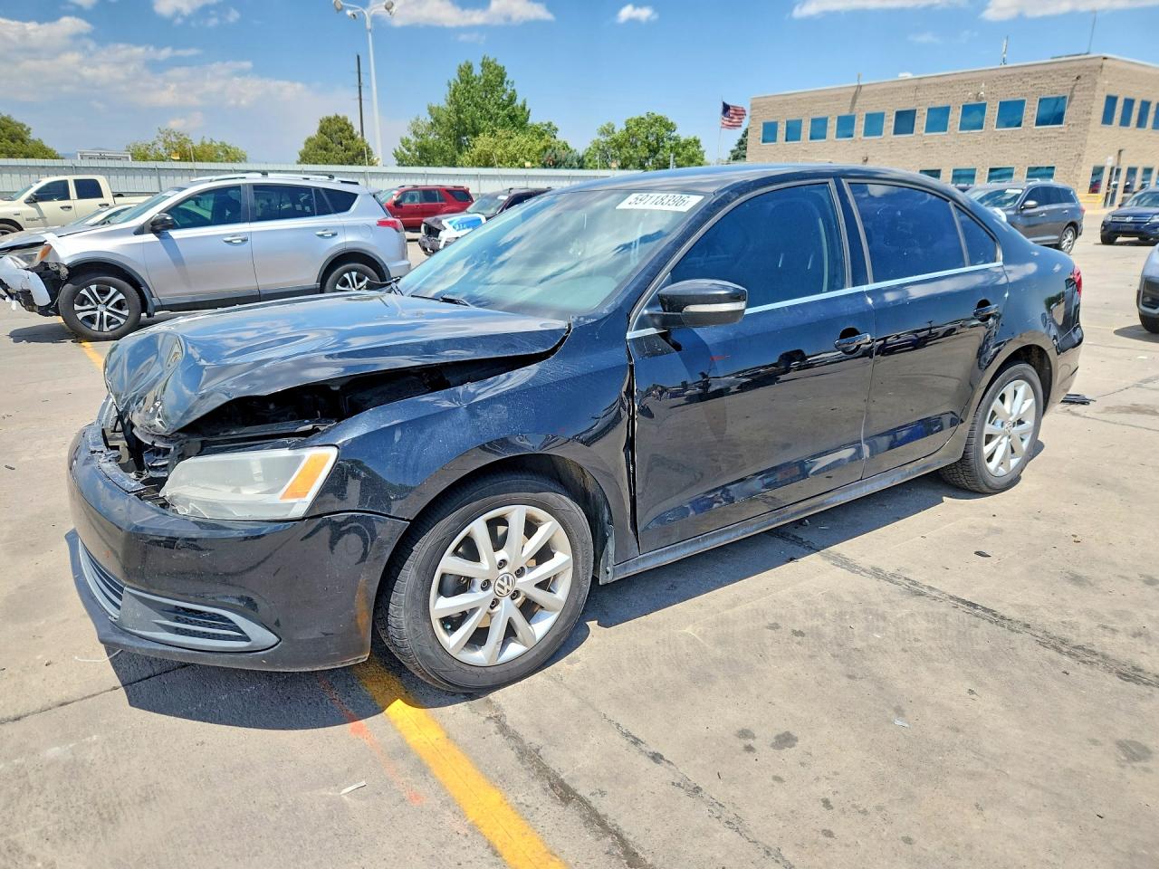 2013 Volkswagen Jetta Se Black vin: 3VWDX7AJXDM436559