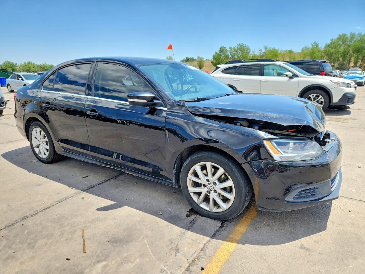 2013 Volkswagen Jetta Se Black vin: 3VWDX7AJXDM436559
