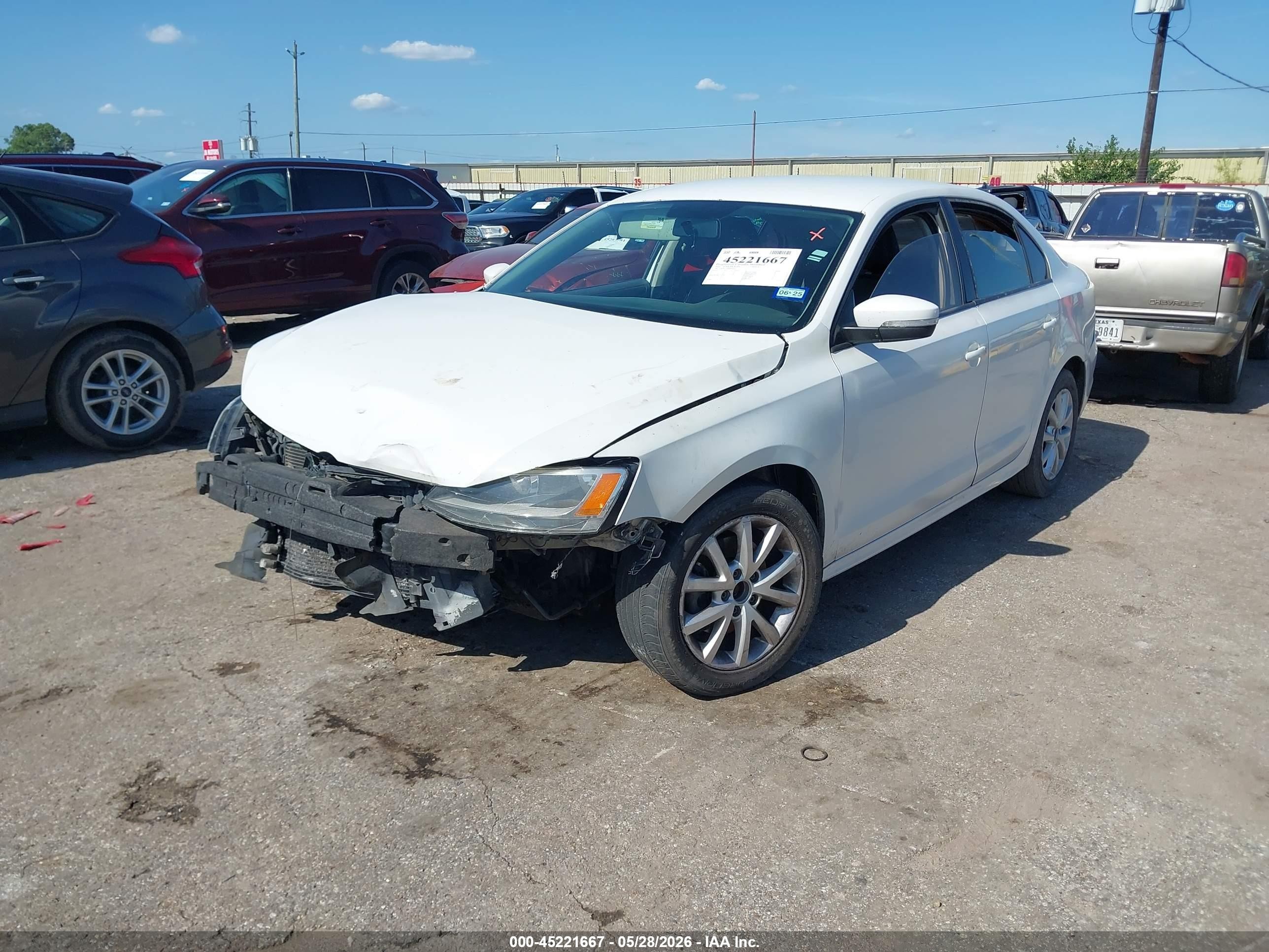 2011 Volkswagen Jetta 2.5l Se White vin: 3VWDZ7AJ0BM360387