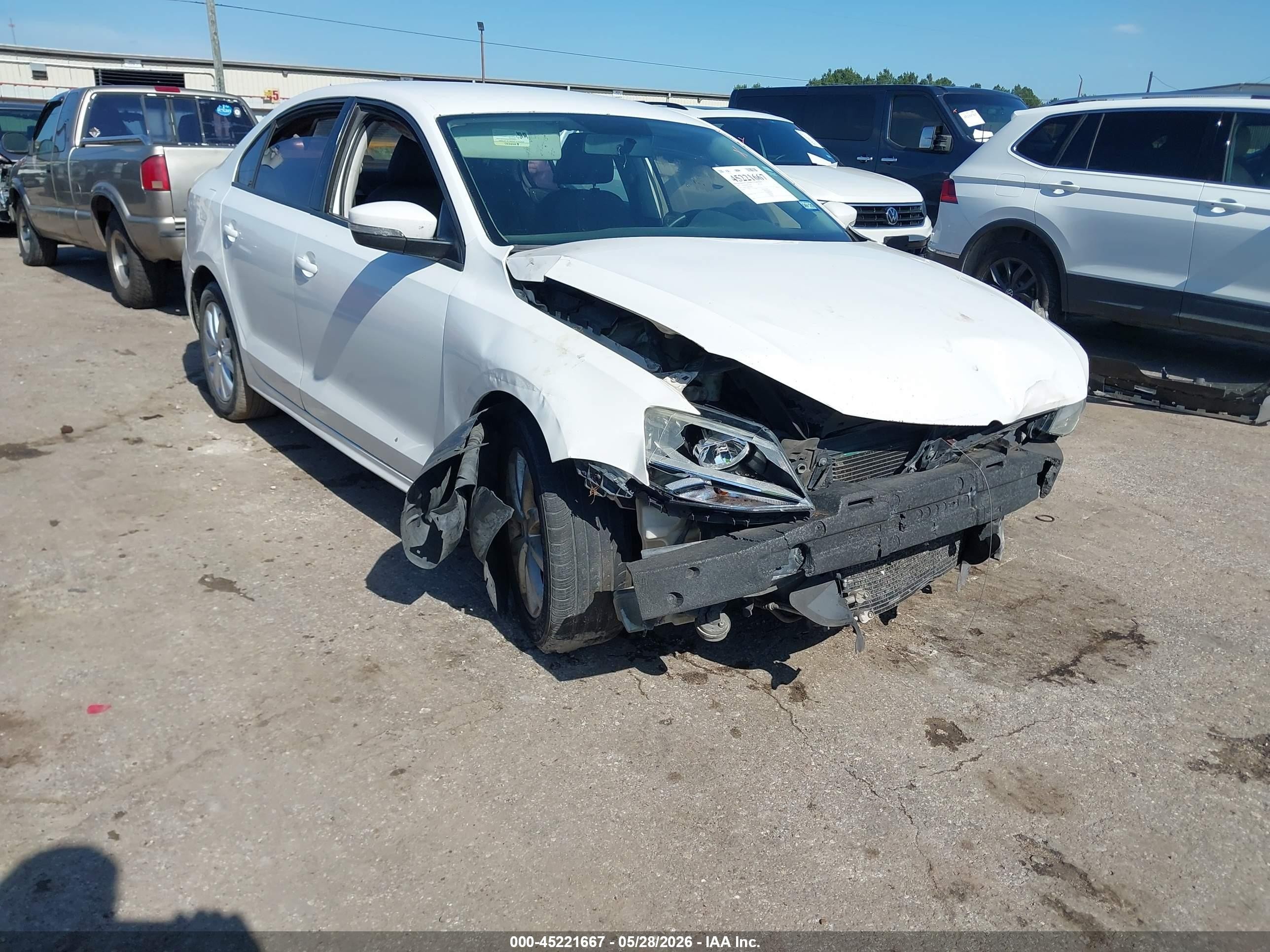 2011 Volkswagen Jetta 2.5l Se White vin: 3VWDZ7AJ0BM360387