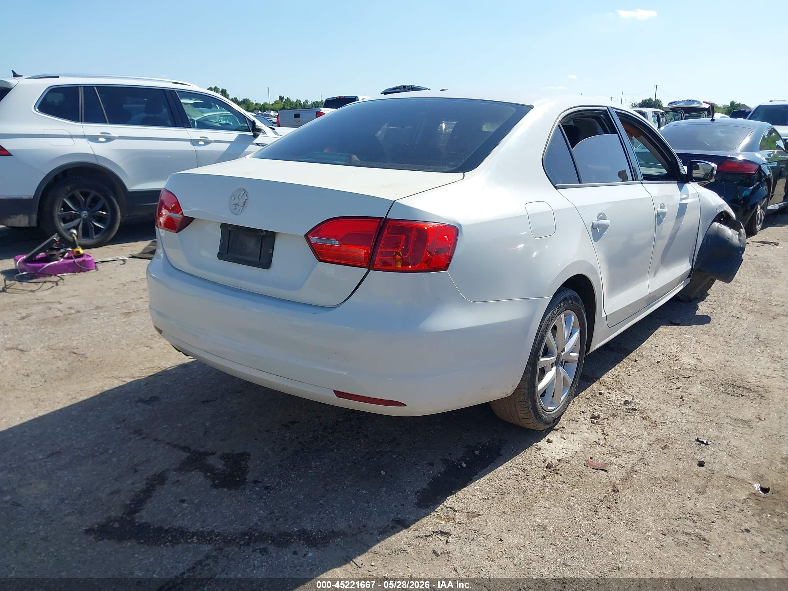 2011 Volkswagen Jetta 2.5l Se White vin: 3VWDZ7AJ0BM360387